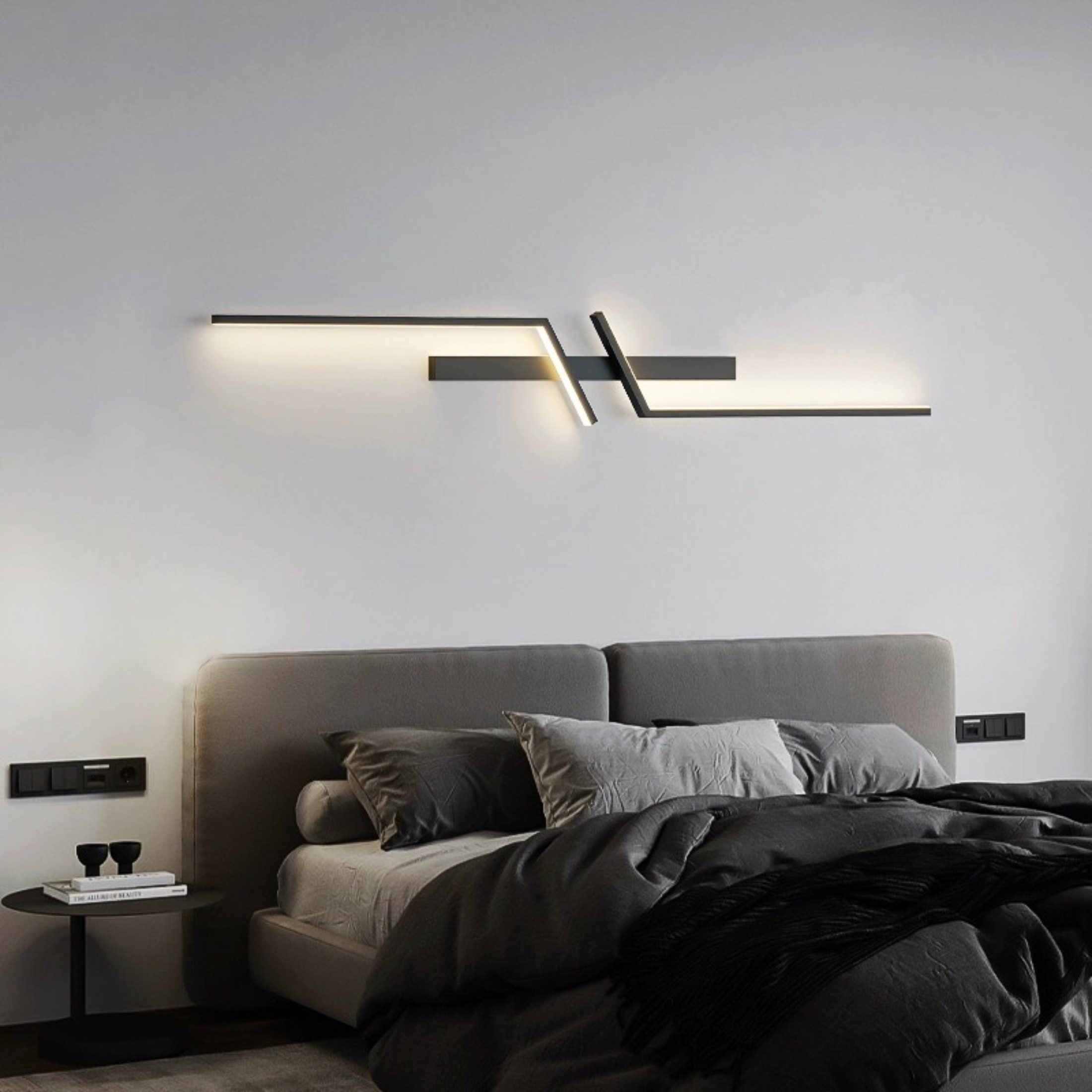 YINDN LED Wandleuchte Innen Schwarz Modern günstig online kaufen