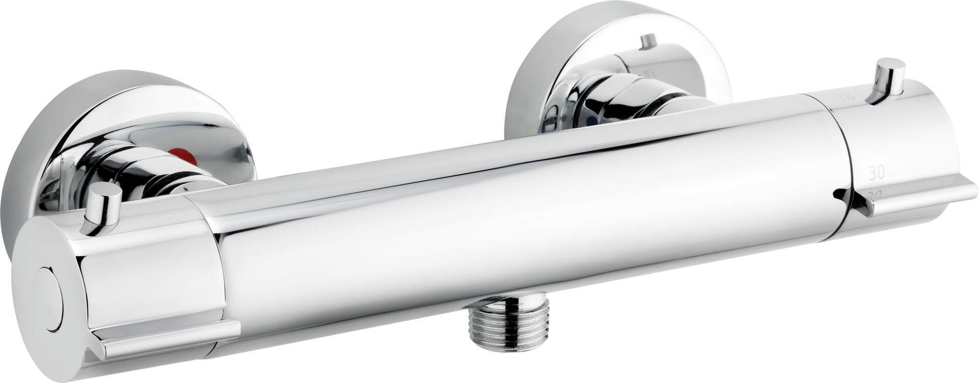 Duscharmatur Duscharmatur,thermostatisch - rund Zweigriff Chrom