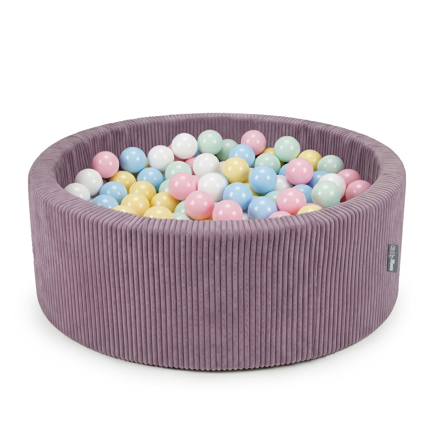 KiddyMoon Bällebad OK30AN, (Bällepool mit bunten Bällen, 200-tlg., Bällepool mit bunten Bällen, 200-tlg., Strukturierter Rippbezug), Made in Europe