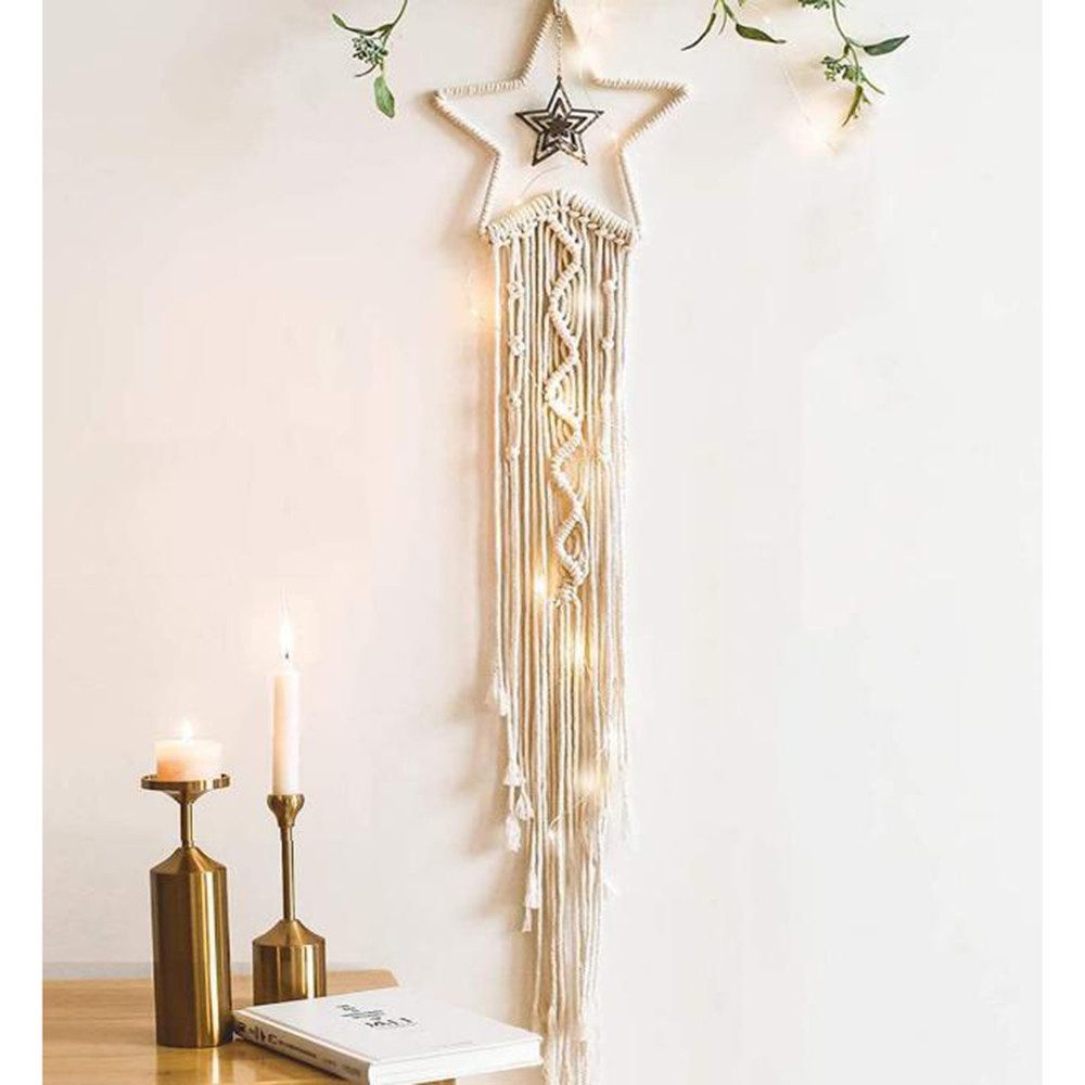 Coonoor Wanddekoobjekt Wandbehang Boho Deko, Woven Weihnachten Wanddeko Wan günstig online kaufen