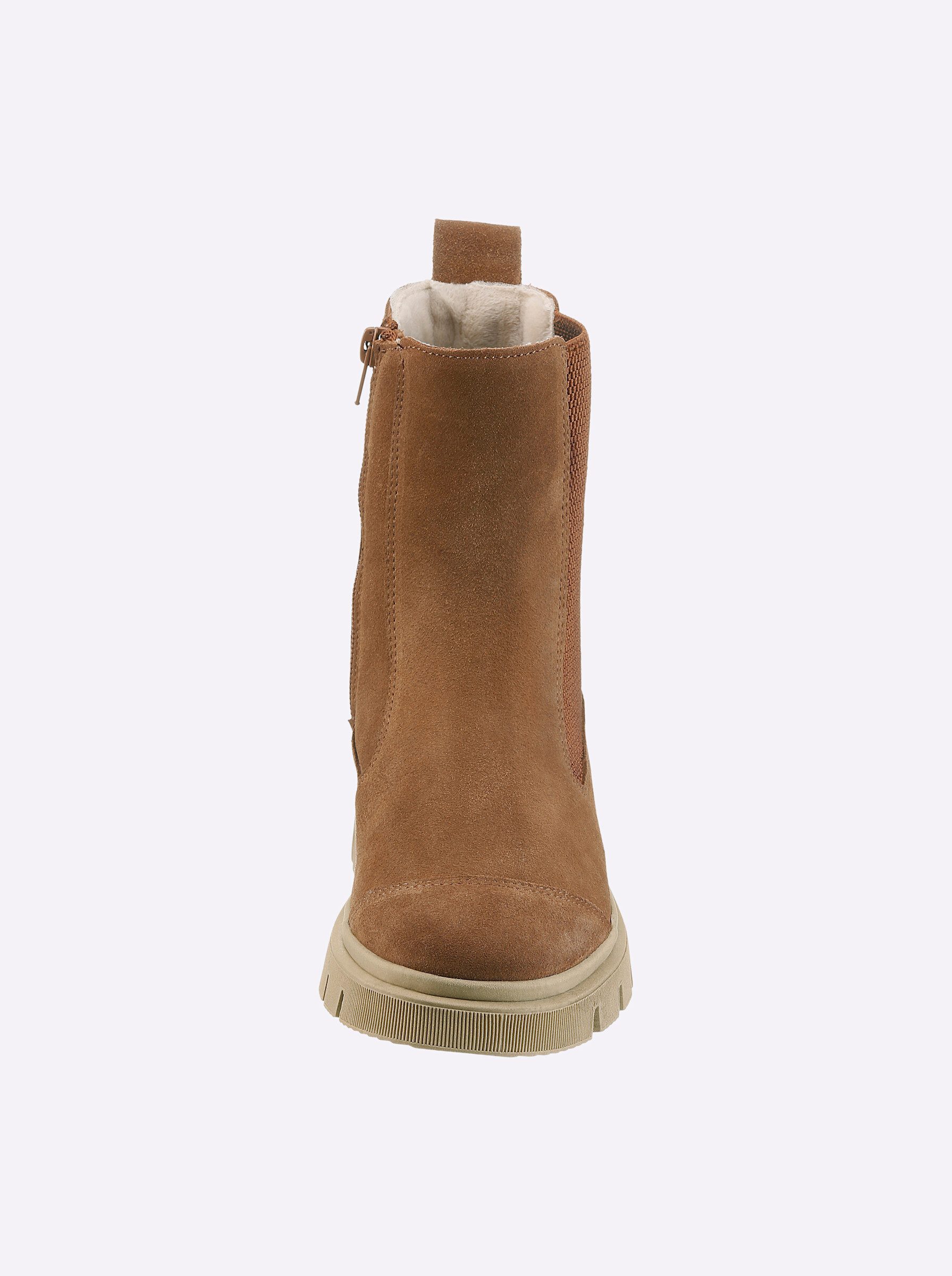heine Stiefelette Stiefelette Wechselfußbett, Stretcheinsatz