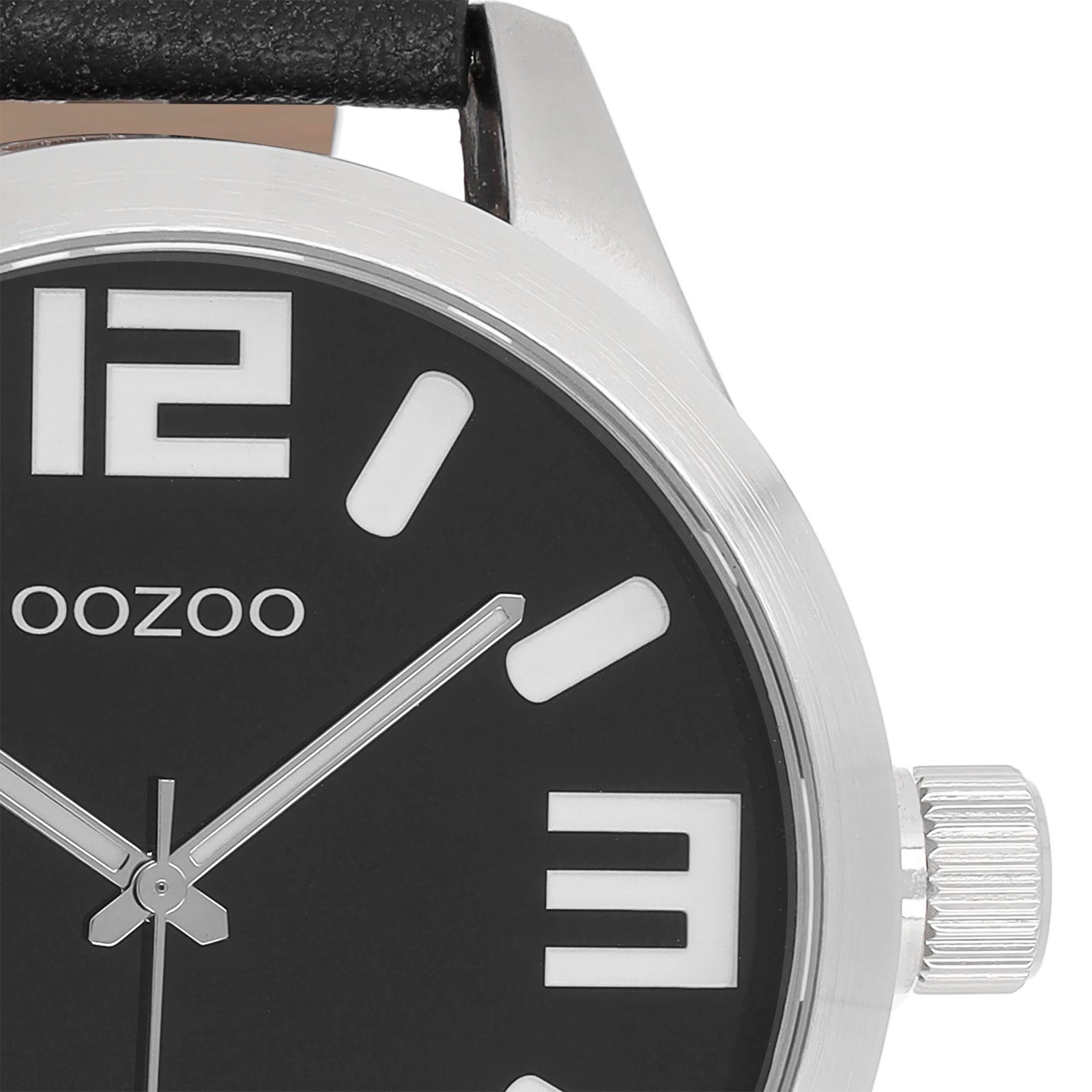 OOZOO Quarzuhr Oozoo Unisex Armbanduhr Timepieces Analog, (Analoguhr), Herren, Damenuhr rund, groß (ca. 51mm) Lederarmband, Fashion-Style