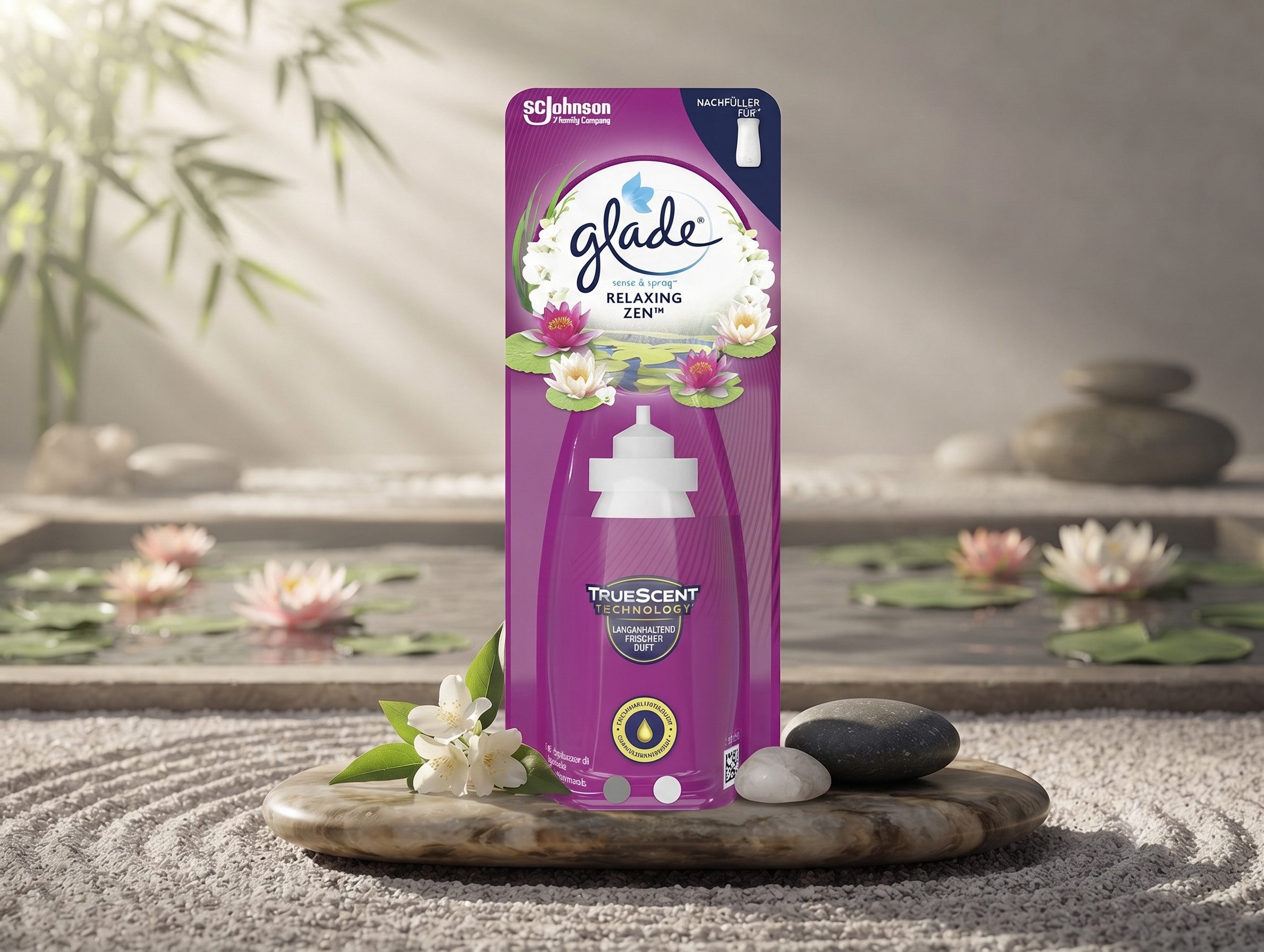 Glade Raumduft Glade By Brise Sense & Spray Relaxing Zen, Nachfüller