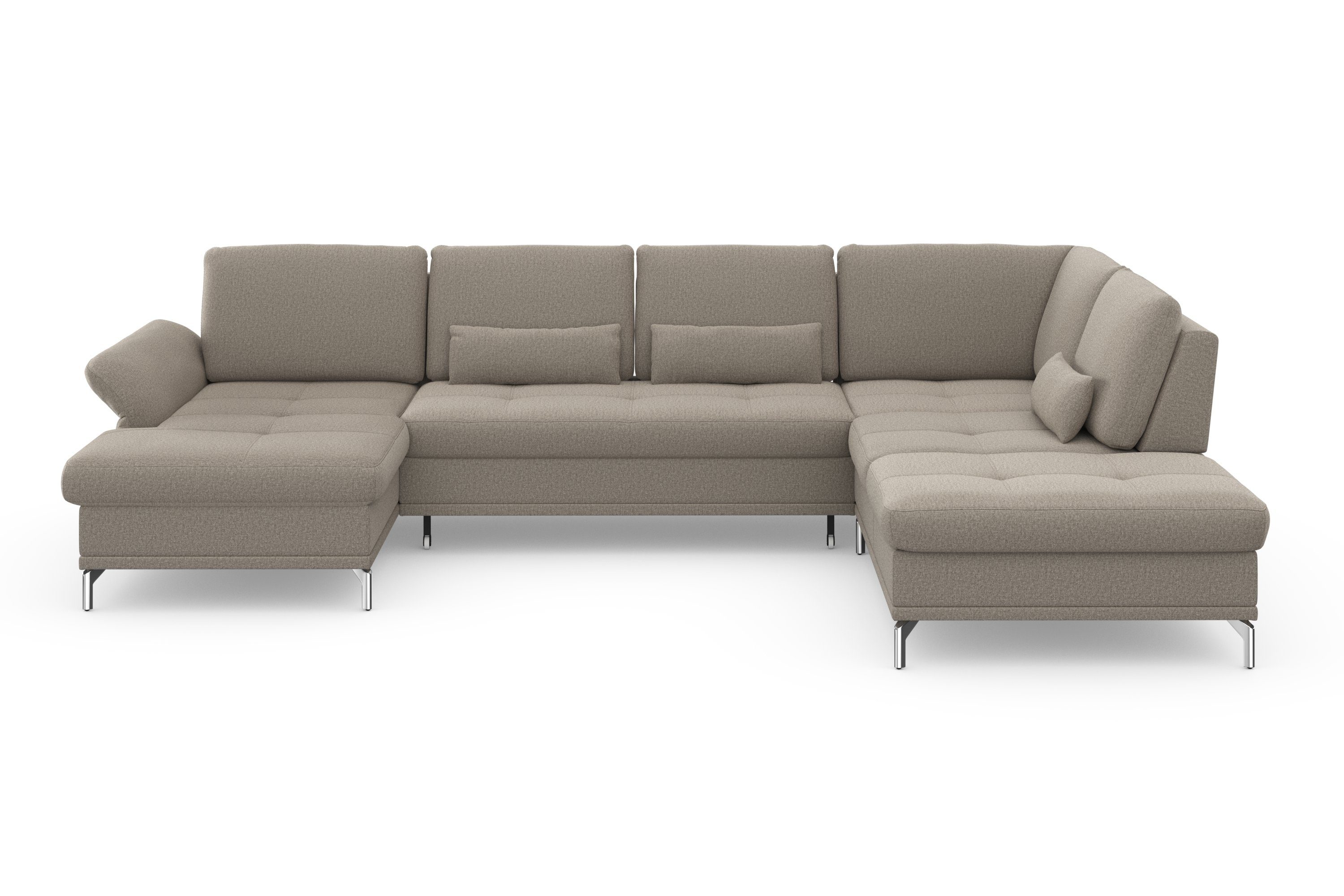 INOSIGN Wohnlandschaft "Palm Beach U-Form" Federkern, mit Sitztiefenverstel günstig online kaufen