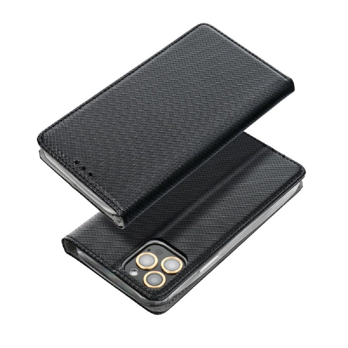 COFI 1453 Handyhülle Hülle Buchtasche kompatibel mit Nokia 230 Schwarz
