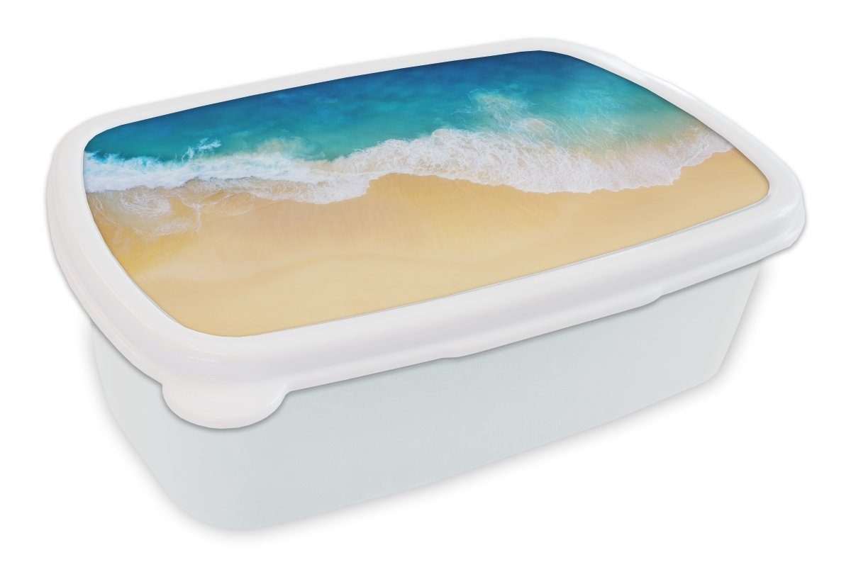 Meer (2-tlg), Strand Jungs Brotdose, MuchoWow für - Brotbox und - für Kunststoff, und Mädchen Erwachsene, weiß - Kinder Sand, Golf Lunchbox