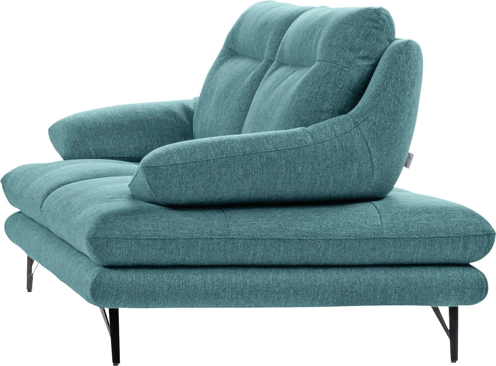 CALIA ITALIA 2,5-Sitzer Cezanne, elegant und bequem, aufwendige Detailverarbeitung, im Strukturbezug, wahlweise mit Sitztiefenverstellung