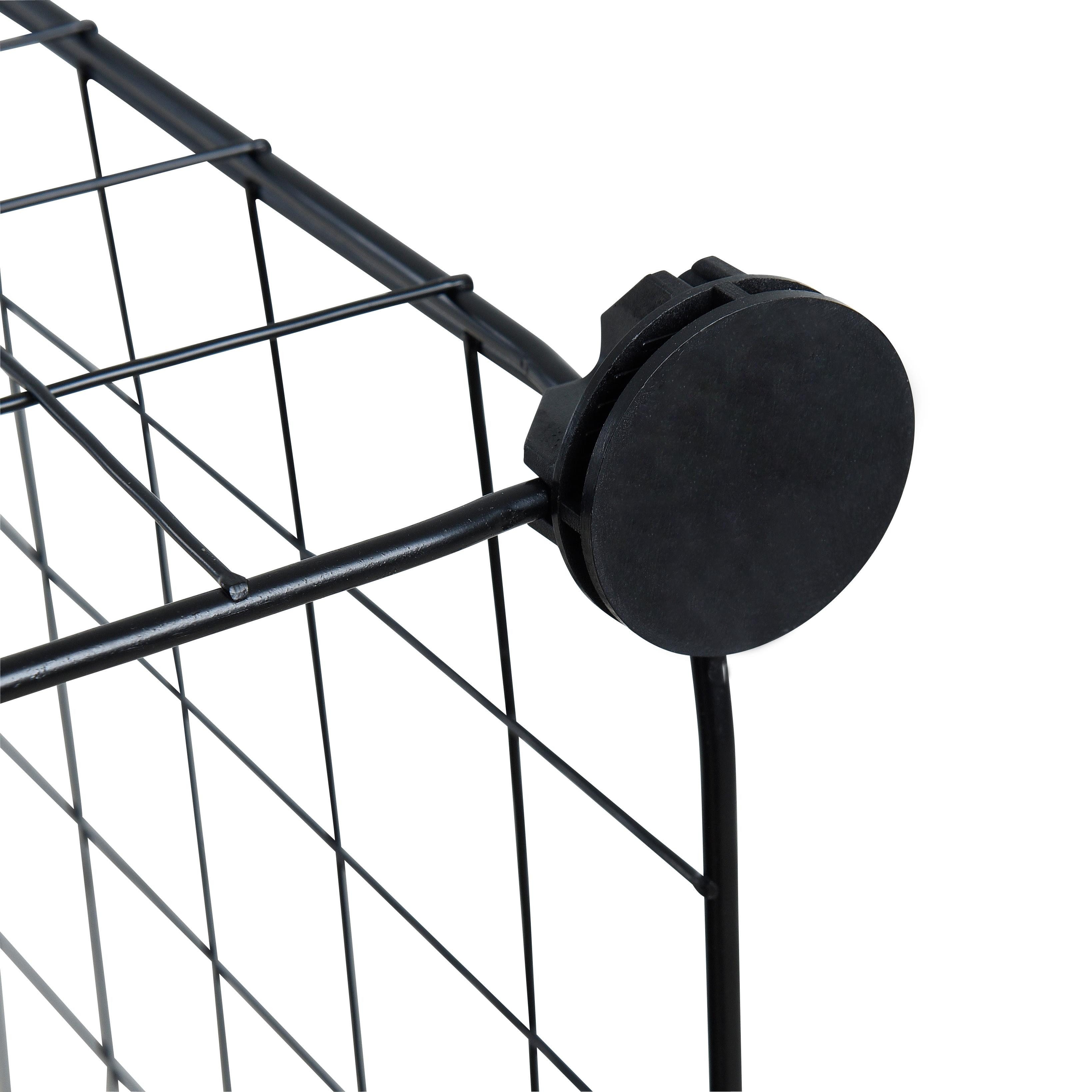 ESTEXO Regal Stufenregal system Steckregal 6 Fächer Gitter DIY Würfelregal Schwar