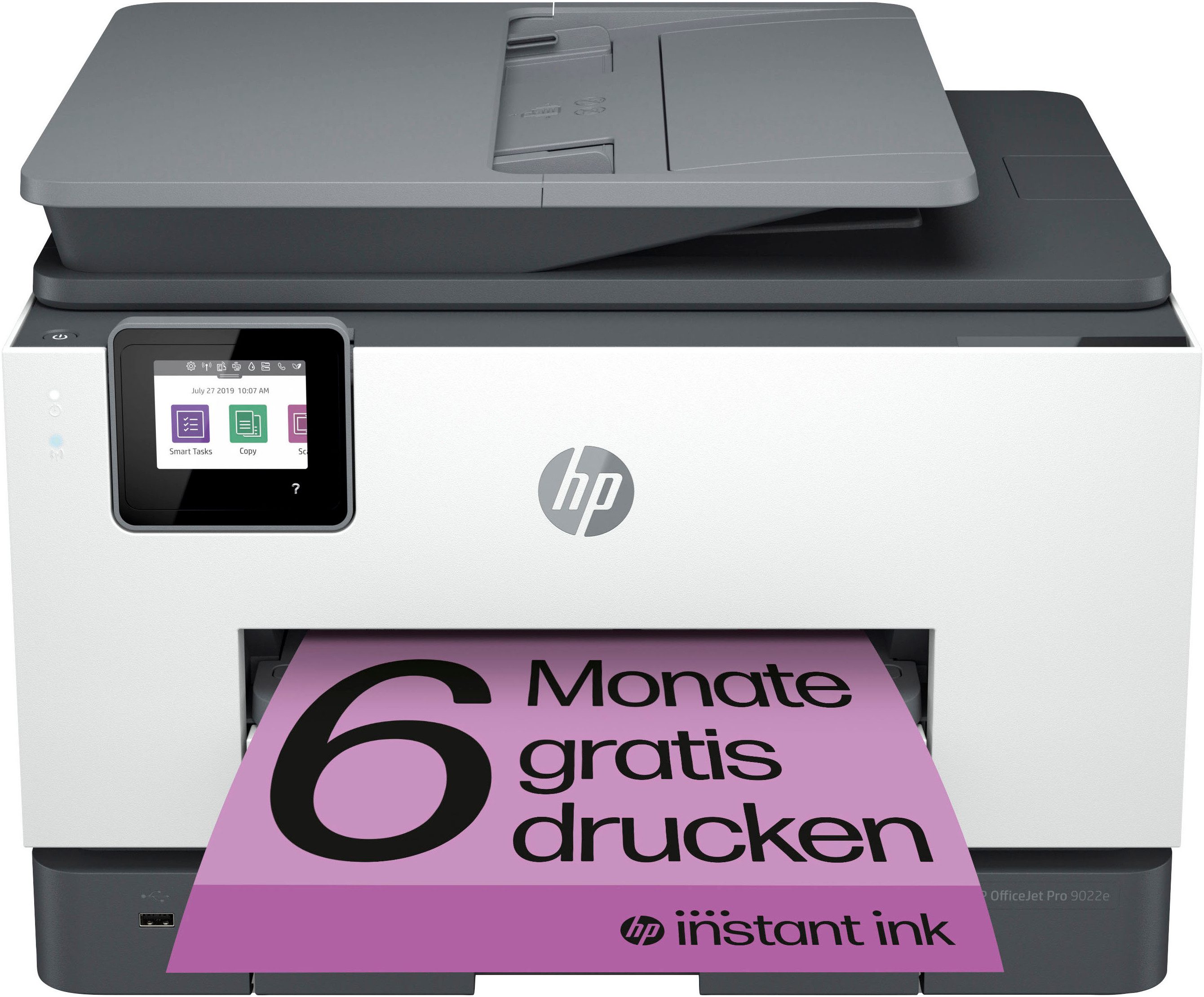 HP OfficeJet Pro 9022e Multifunktionsdrucker, (LAN (Ethernet), WLAN (Wi-Fi), 6 Monate gratis Drucken mit HP Instant Ink inklusive)