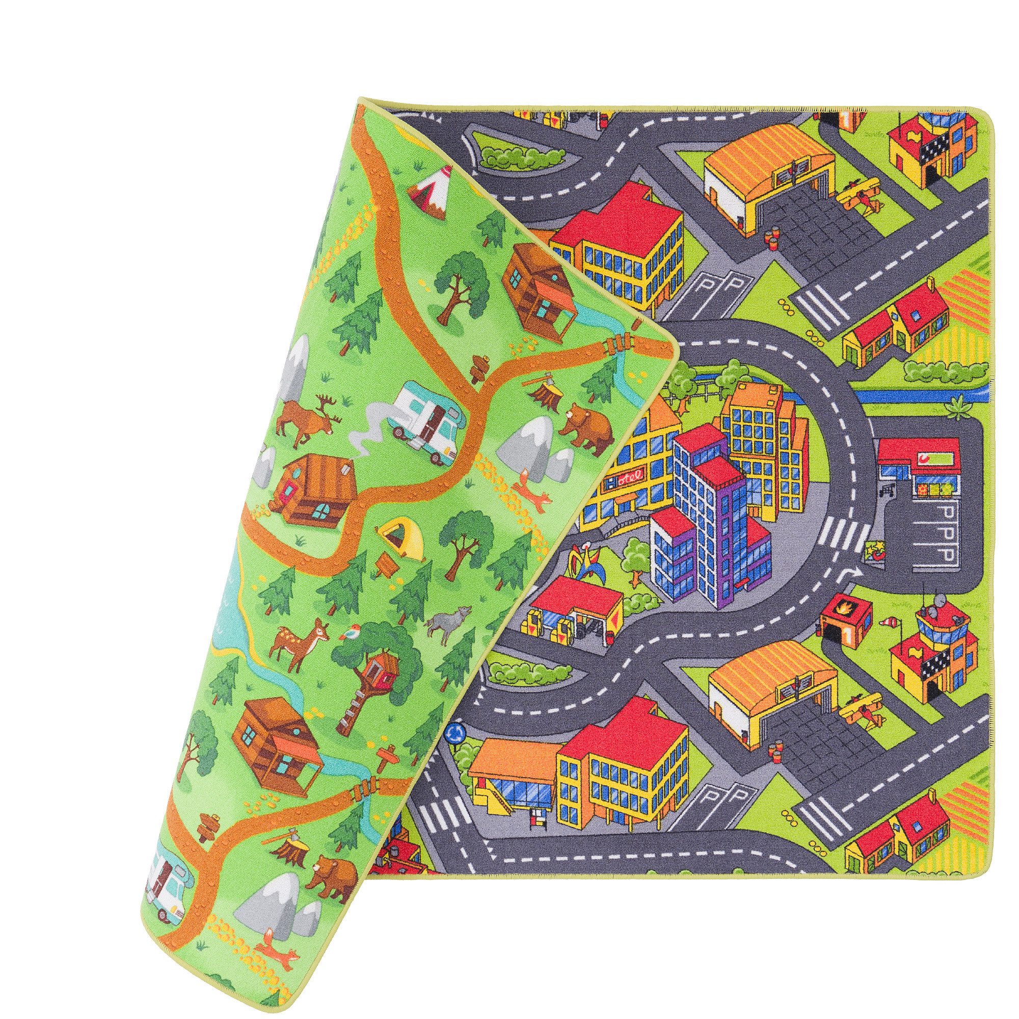 Snapstyle Kinderteppich Straßenteppich Beidseitig Straßenlandschaften, Rech günstig online kaufen