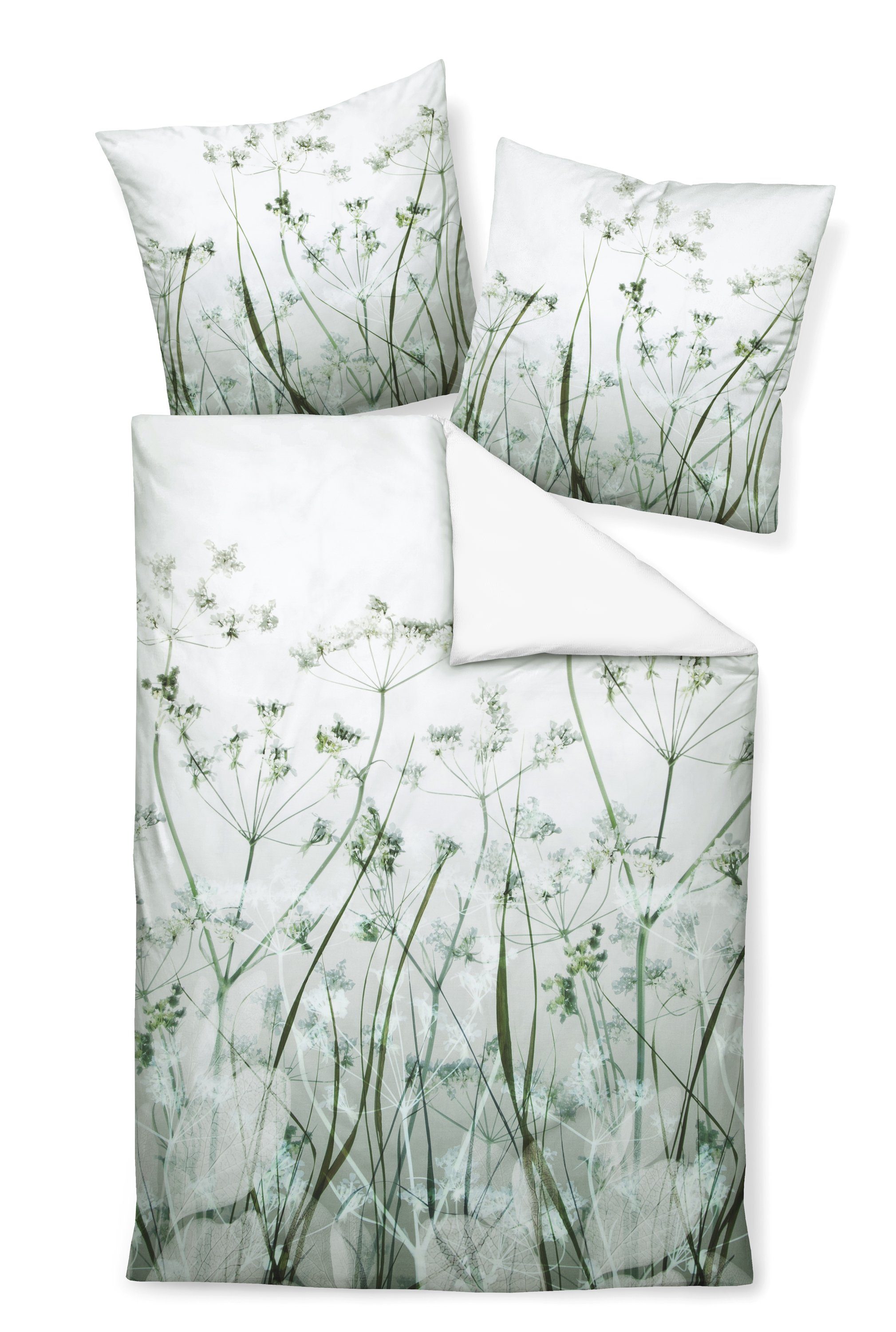Janine Bettwäsche Mako-Baumwolle, Mako-Satin, 2 teilig, günstig online kaufen