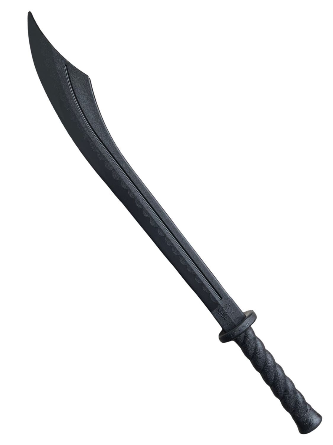BAY-Sports Trainingshilfe Kung Fu Säbel DAO TPR Kunststoff schwarz 85 cm Chinesisches Schwert, Gewicht: ca. 660g aus schwerem und stabilem Kunststoff