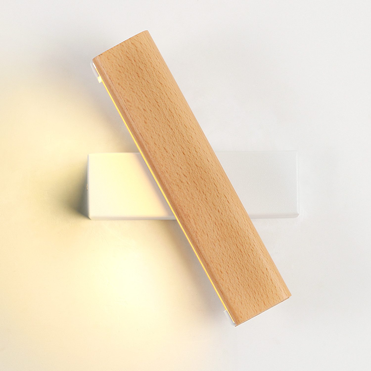 Goeco LED Wandleuchte Holzwandleuchte,4W warmes Licht,Farbtemperatur günstig online kaufen