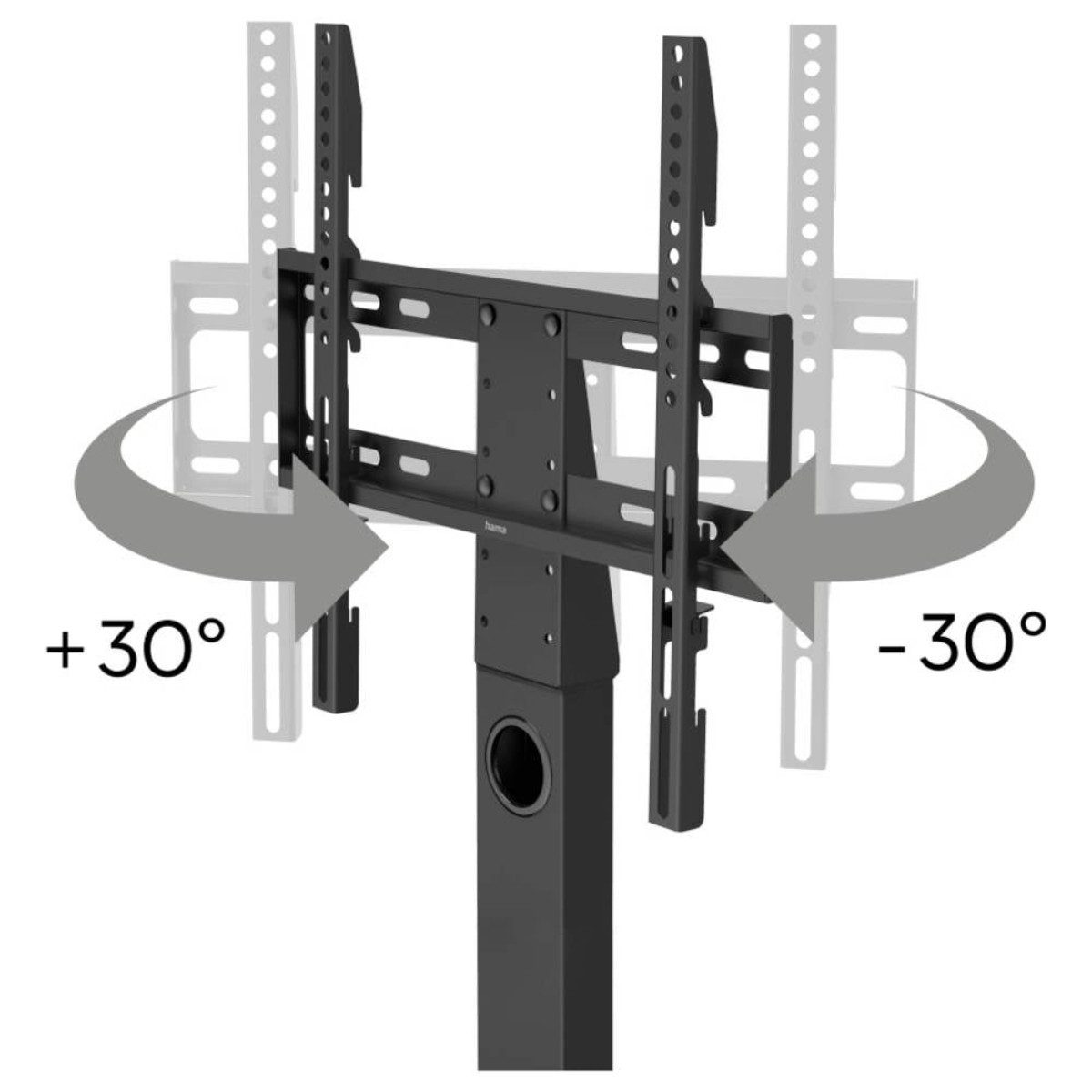 Hama TV-Standfuß 00220866, (bis 55 Zoll, Einzelartikel, 1 TV Standfuß mit Montagematerial und Montageanleitung, TV Standfuß schwenkbar und höhenverstellbar)