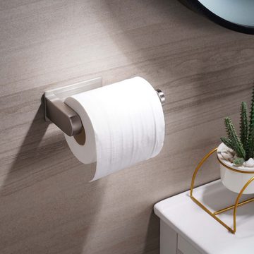 Caterize Toilettenpapierhalter Ohne Bohren Selbstklebend Klopapierhalter Edelstahl Klorollenhalter (1-St)