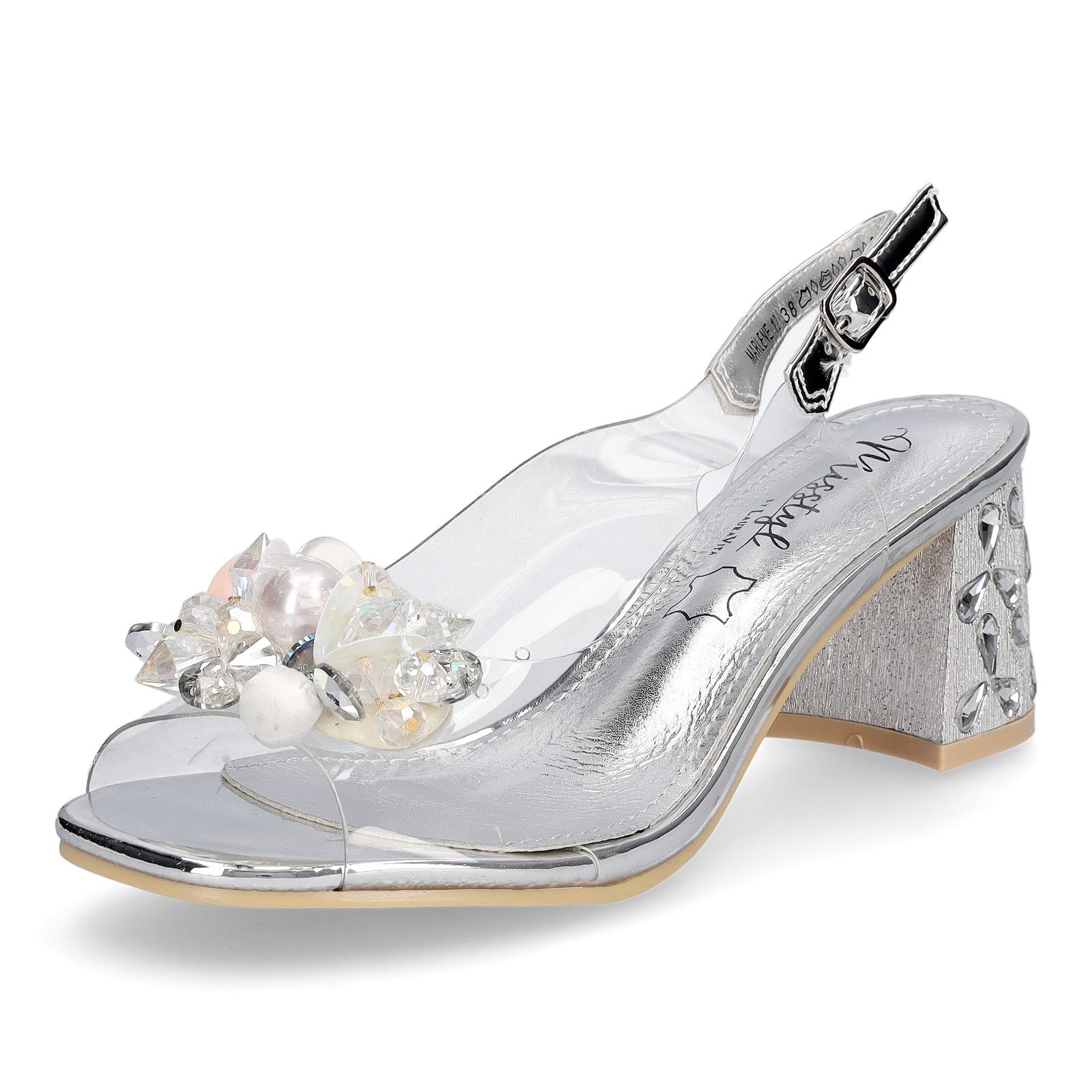 LAURA VITA Laura Vita Damen Sandalette silber Sandale