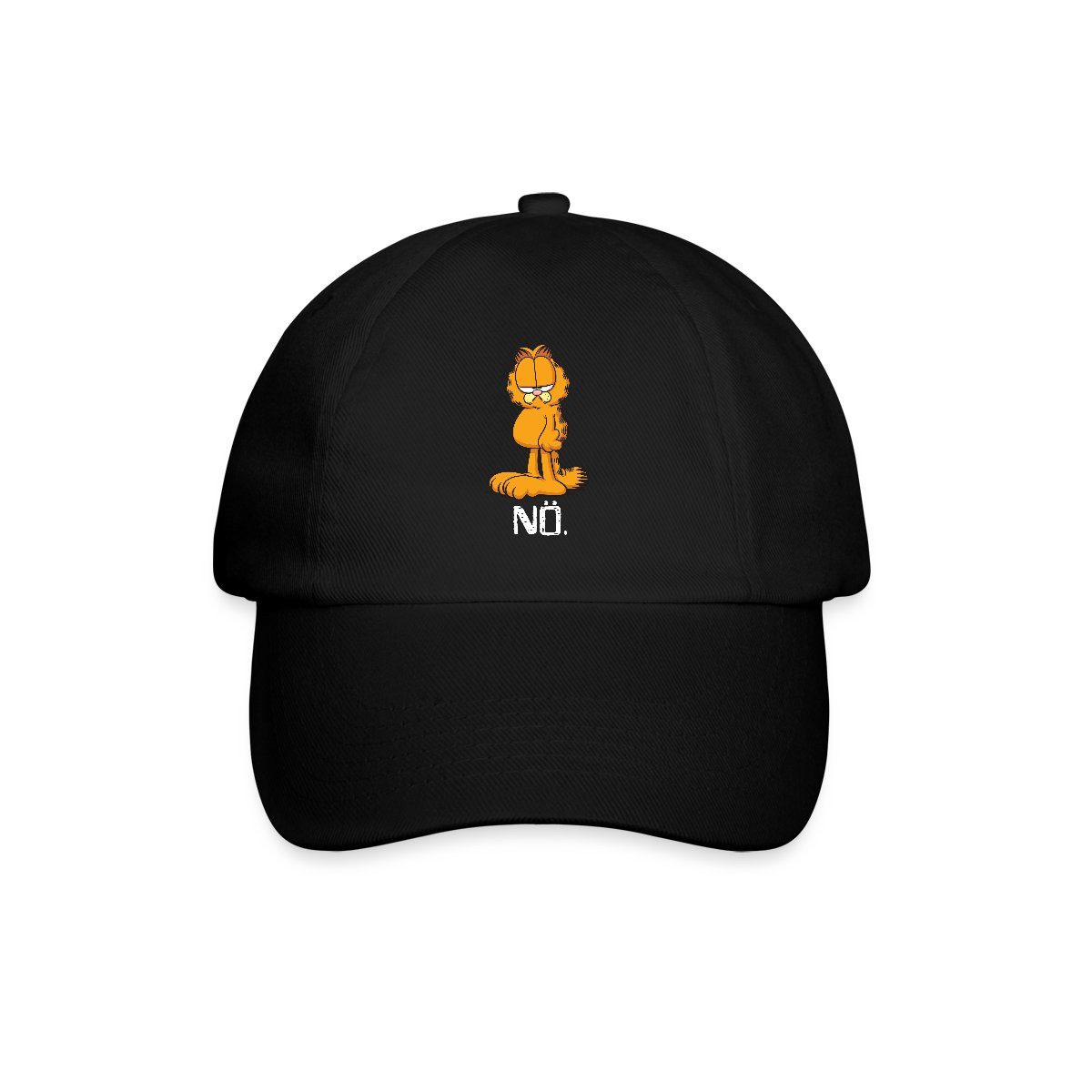 Spreadshirt Baseball Cap Garfield Nö Nein Kein Bock Lustig Baseballkappe (1-St)