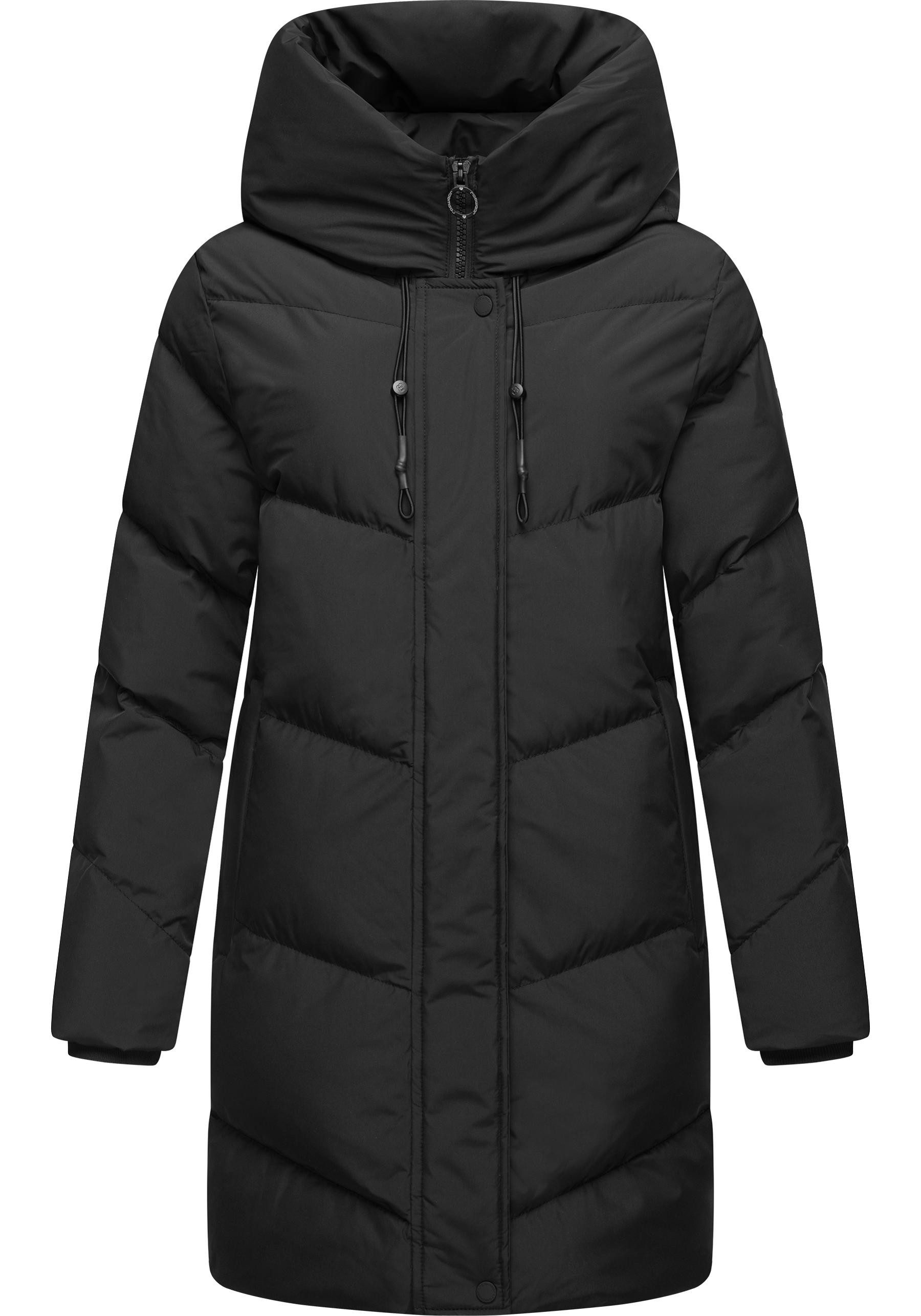 Ragwear Kurzmantel Avelin Wasserdichter gesteppter Damen Wintermantel