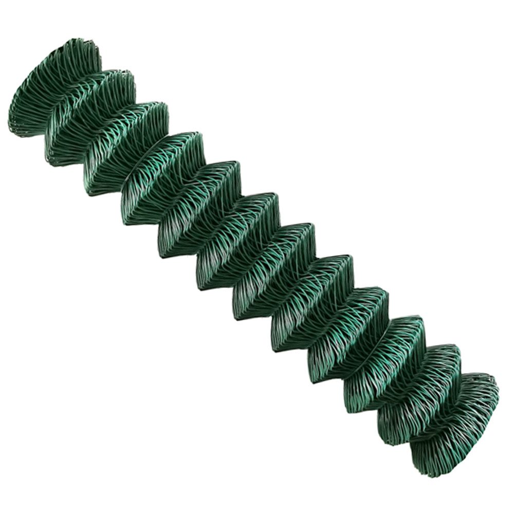 V2Aox Maschendrahtzaun Drahtzaun 125 cm Höhe 25 m Länge Maschendraht Gartenzaun Zaun Grün