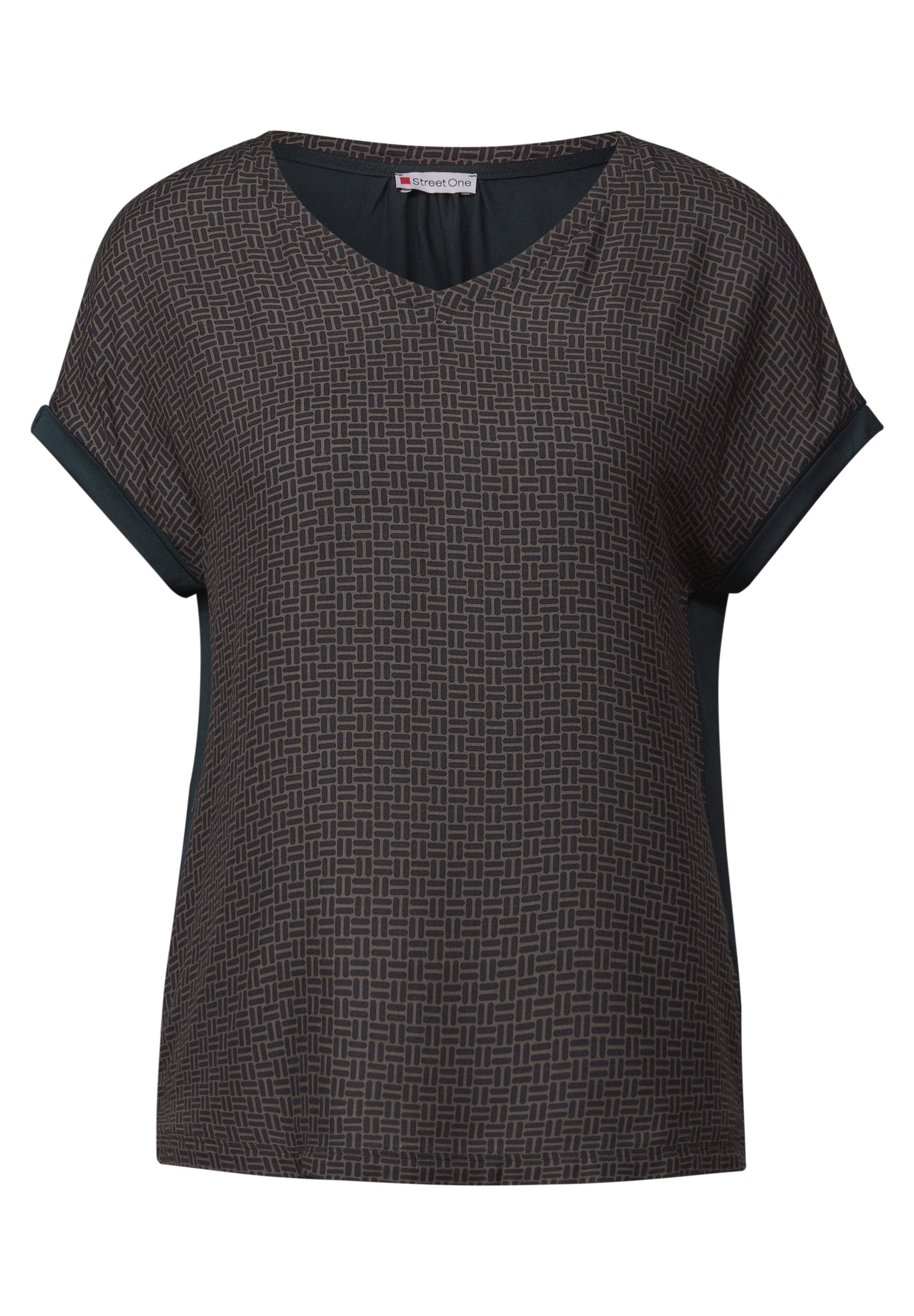 STREET ONE T-Shirt mit V-Ausschnitt
