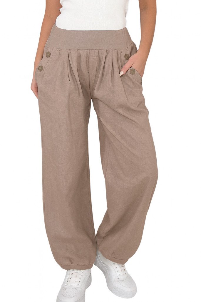 Mississhop Haremshose Damen Baumwolle Aladinhose Unifarbe Hose Sommerhose M günstig online kaufen
