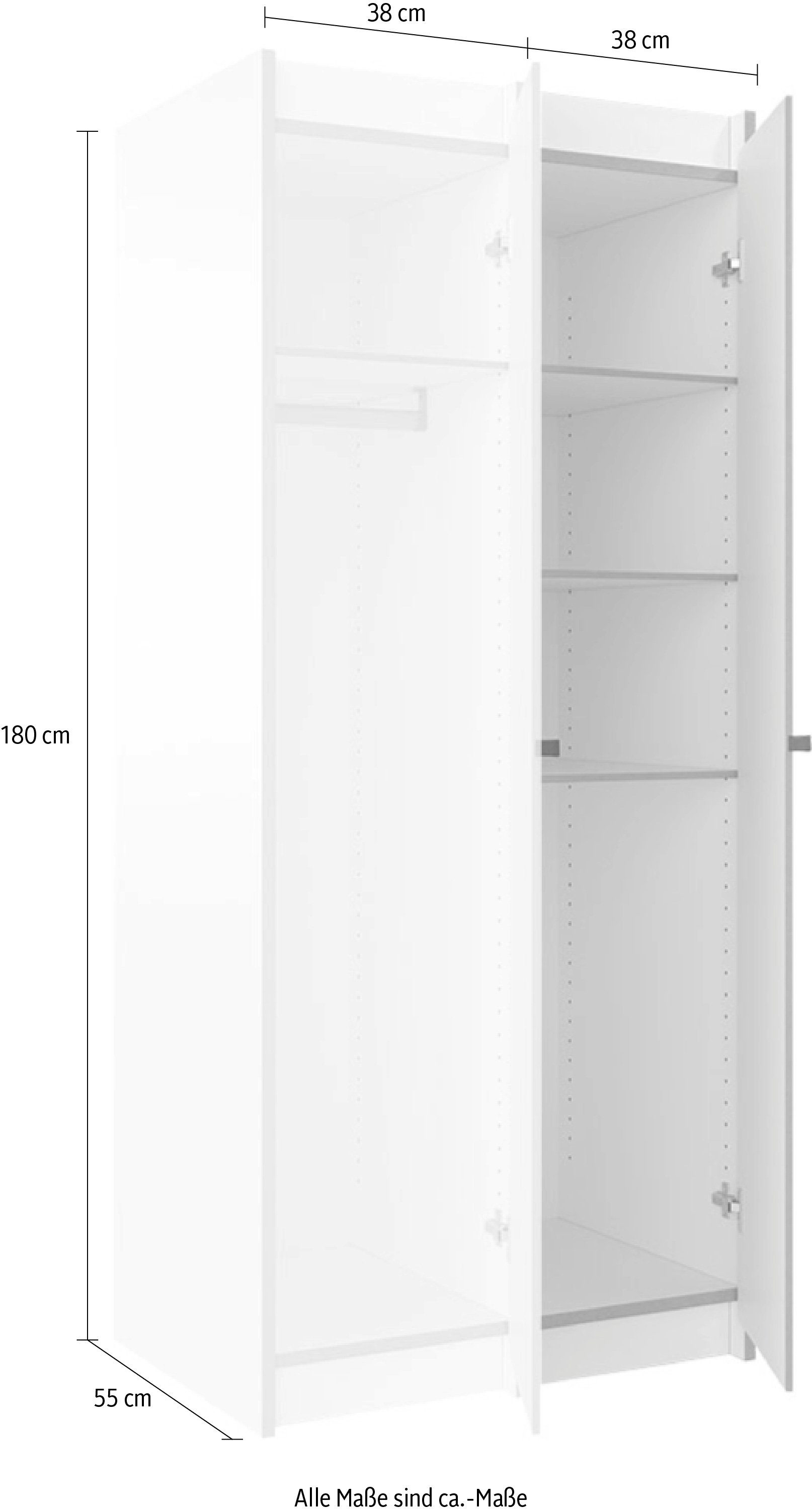 Tojo Mehrzweckschrank steh als Grund- und Anbaumodul für individuelle Erweiterungen