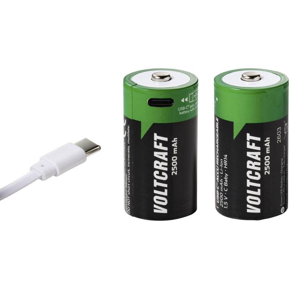 VOLTCRAFT Baby (C)-Akku Li-Ion 2500 mAh 1.5 V 2 St. VC-17275575 Akku