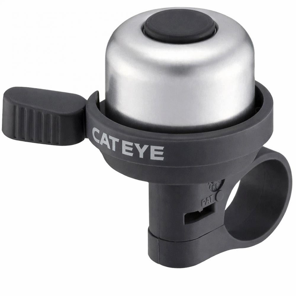 Cateye Fahrradklingel CATEYE KLINGEL WIND BELL AL SILBER One Size SILBER - kompakte laute Fa