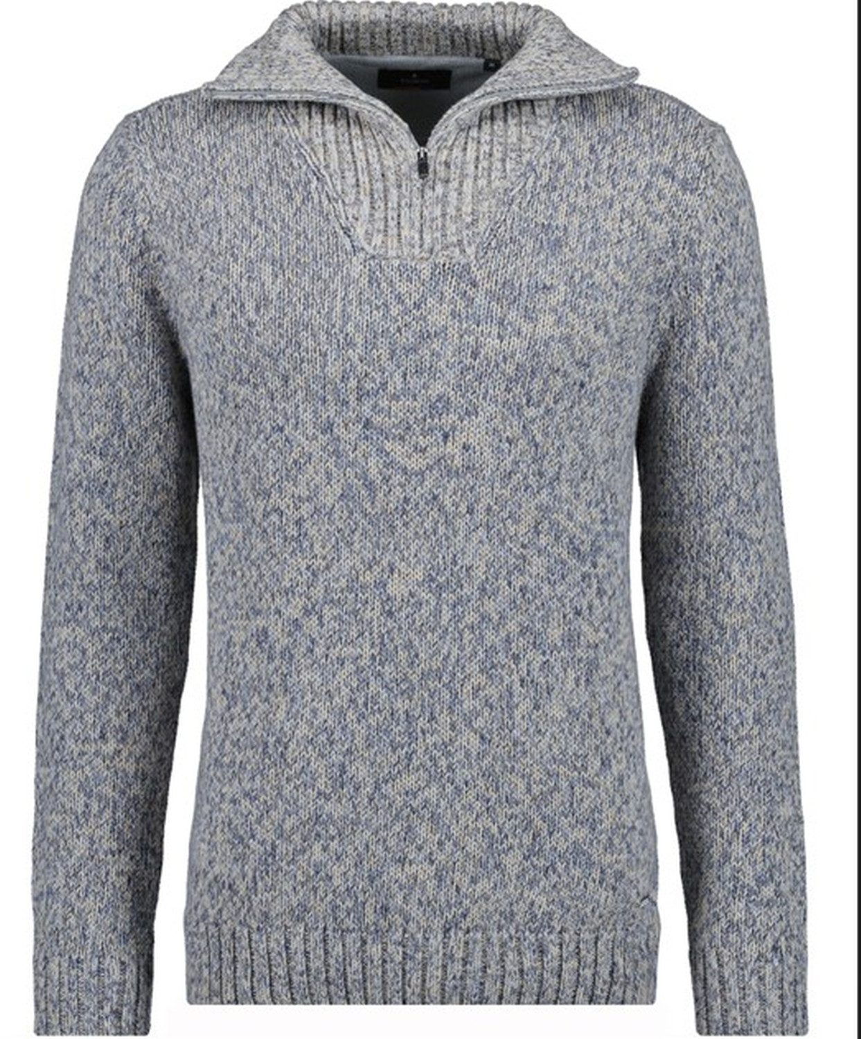 RAGMAN V-Ausschnitt-Pullover Tweed mit Troyer und günstig online kaufen