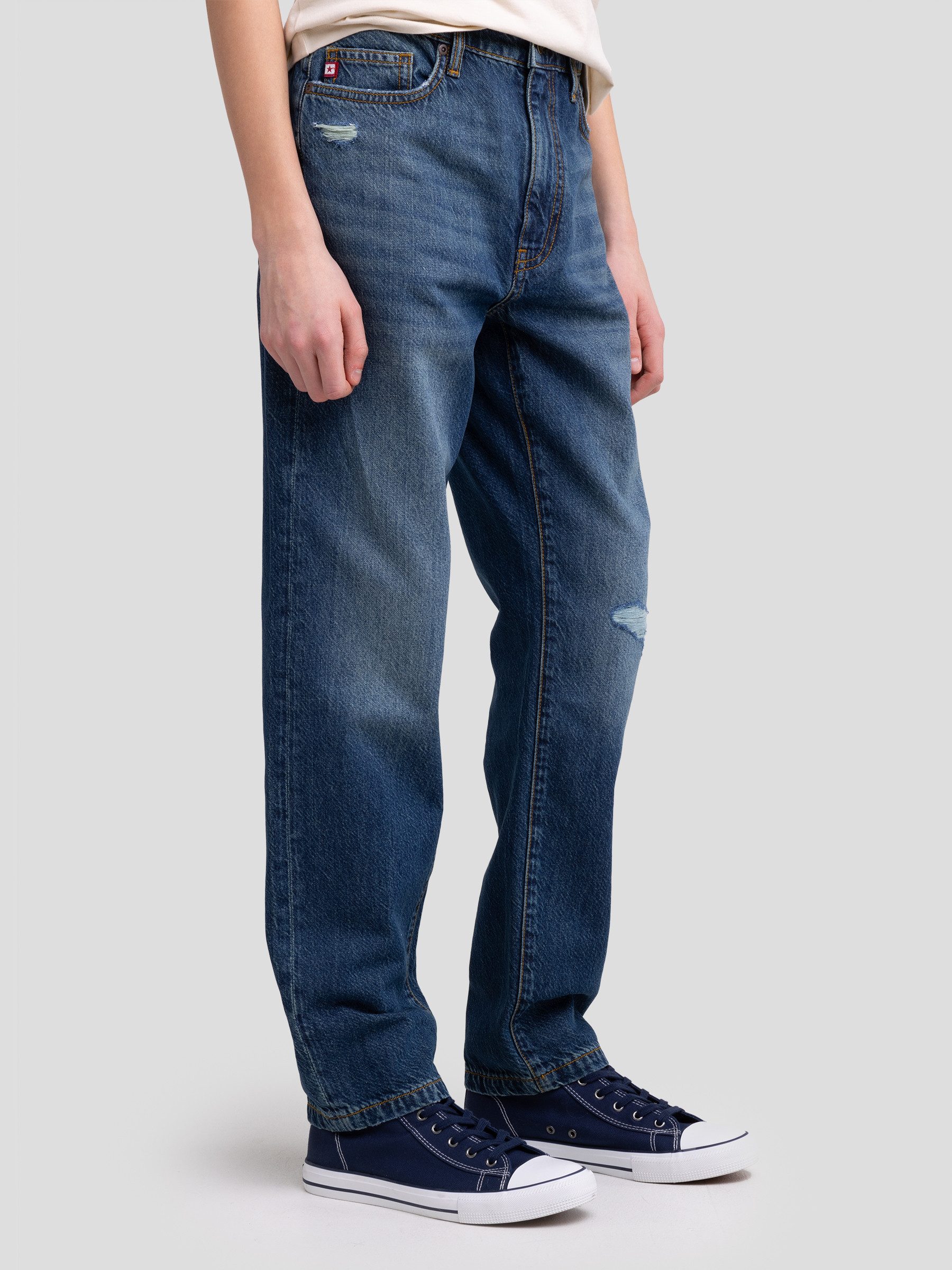 BIG STAR Weite Jeans ISAAM hohe Leibhöhe