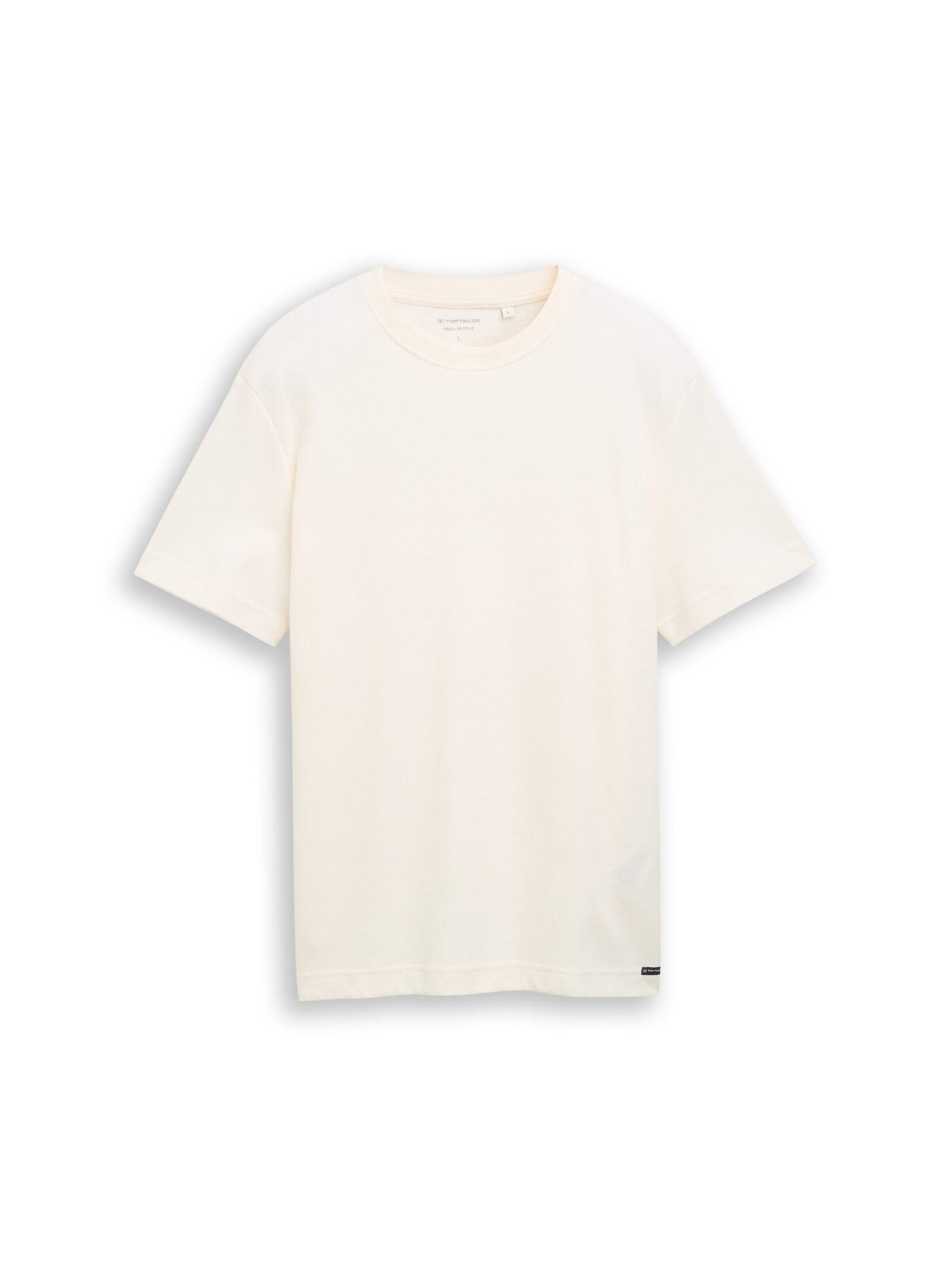 TOM TAILOR T-Shirt T-Shirt T-Shirt mit Waffelstruktur günstig online kaufen