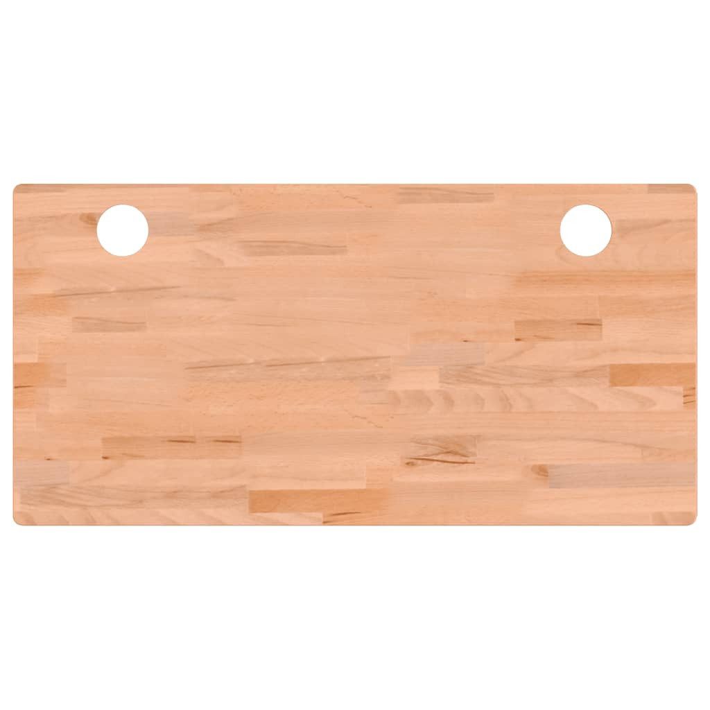 vidaXL Schreibtischplatte Schreibtischplatte 110x55x1,5 cm Massivholz Buche