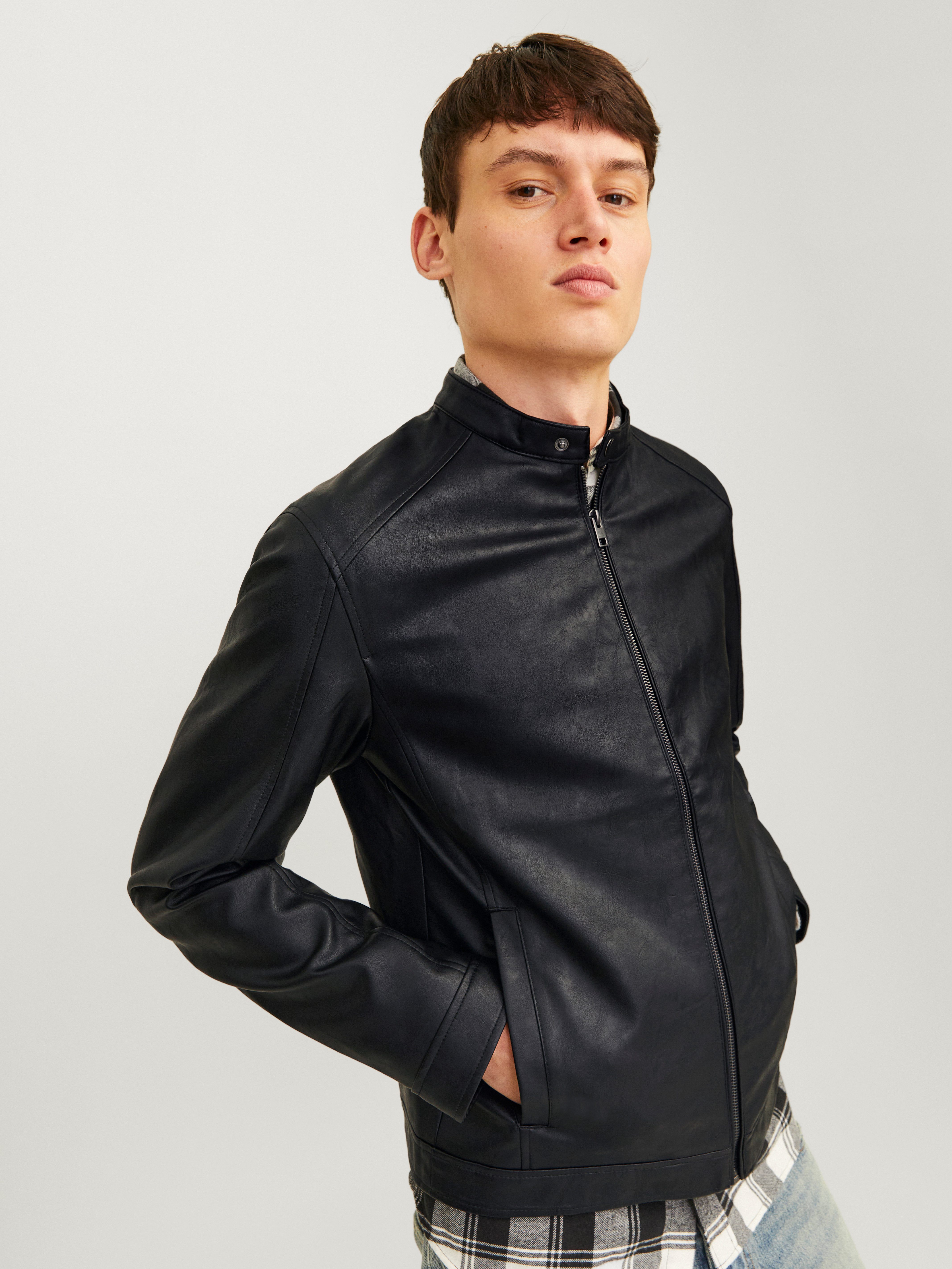 Jack & Jones Lederimitatjacke JJEDYLAN CLEAN günstig online kaufen