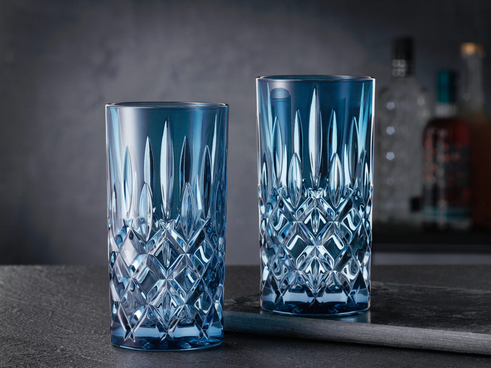 Nachtmann Gläser-Set Noblesse Longdrink Vintage blue Set 2tlg, Kristallglas, Longdrink VINTAGE BLUE SET/2 617/91 Noblesse UK/3
