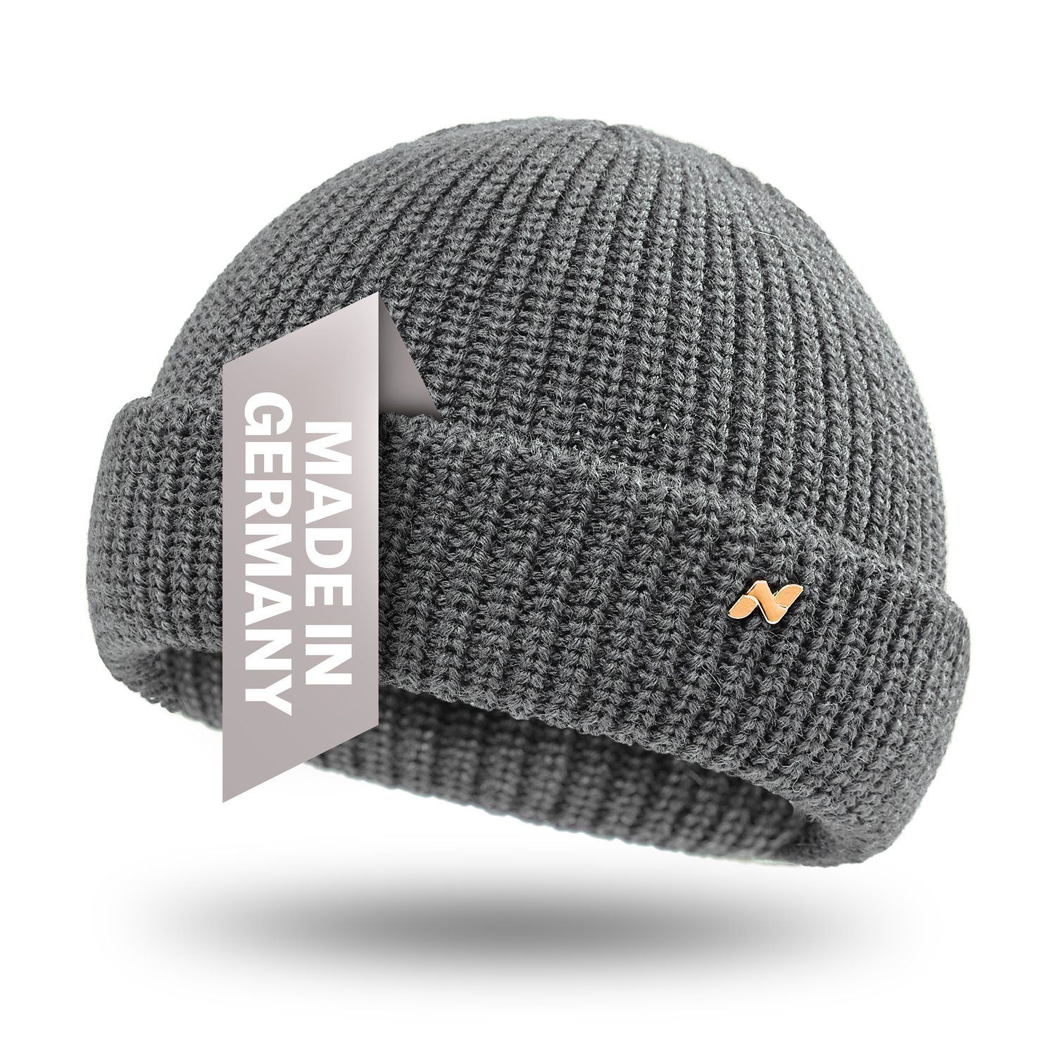 Strickmütze - 100 % Wolle - Made in Germany - Troyer Mütze für Herren & Damen
