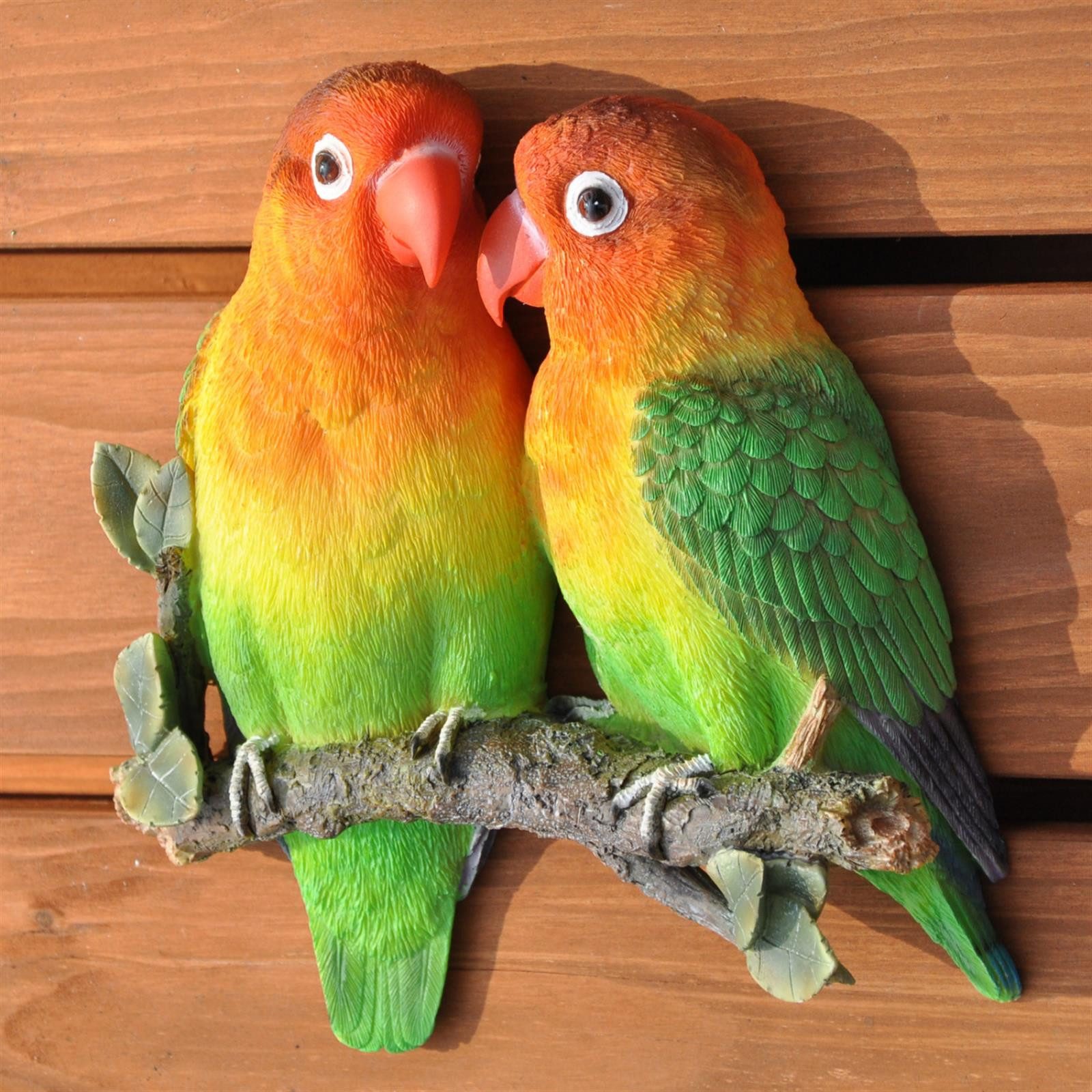 dazikemo Gartenfigur Dekofigur Wandfigur Lovebirds Vögel günstig online kaufen