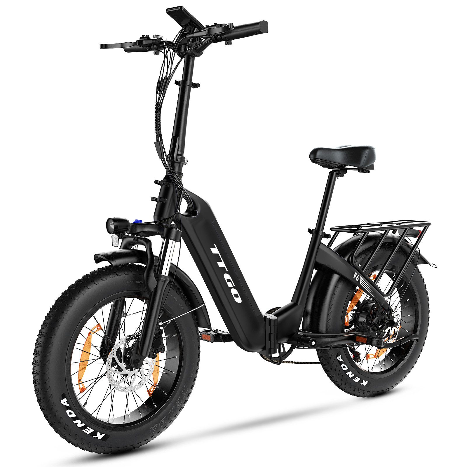 E-Bike Klapprad klapprad Elektrofahrrad damen herren 20x4 Zoll Akku Max 45-120km