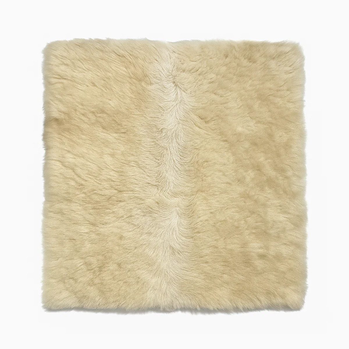 Provellus Sitzkissen Echtfell Sitzauflage aus deutschem Kurzhaar Schaffell – Cremefarben
