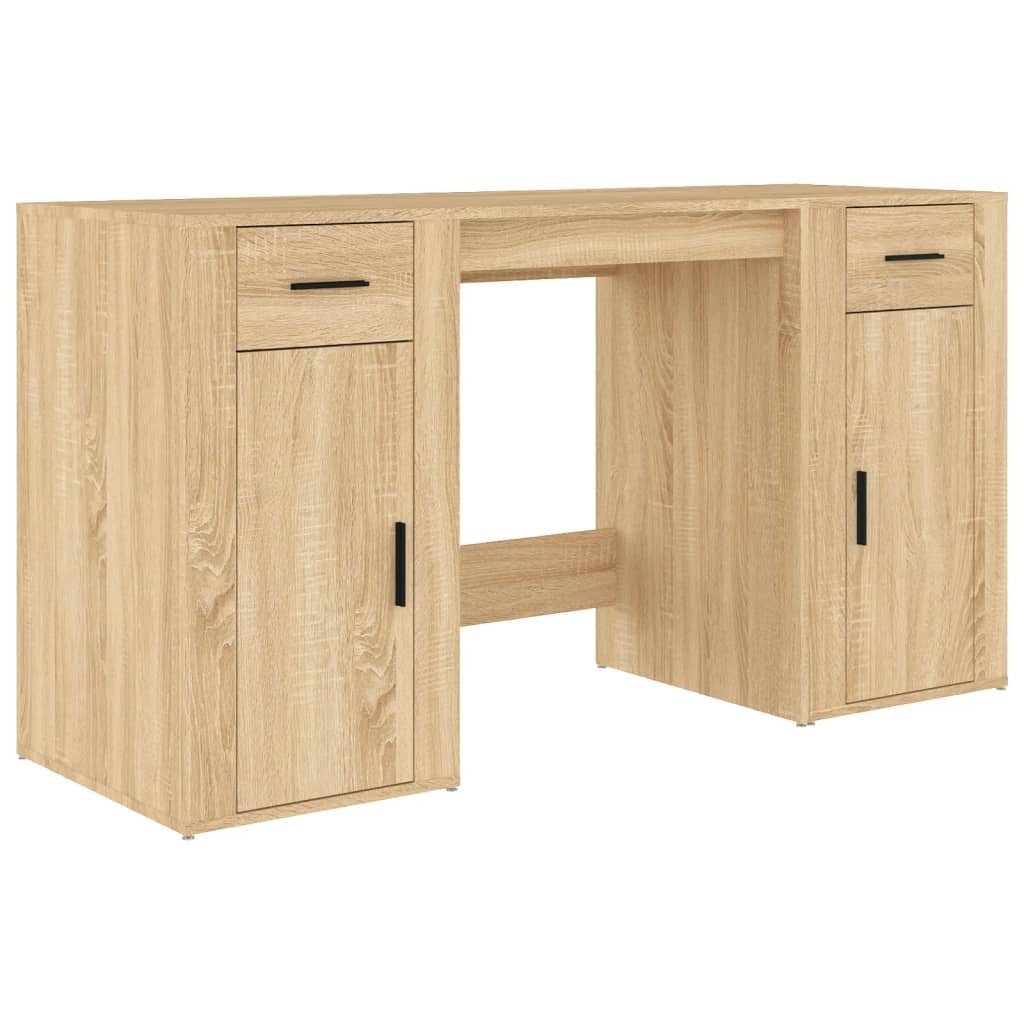Schreibtisch Sonoma-Eiche vidaXL Eiche | Sonoma Stauraum mit Eiche Schreibtisch Holzwerkstoff Sonoma