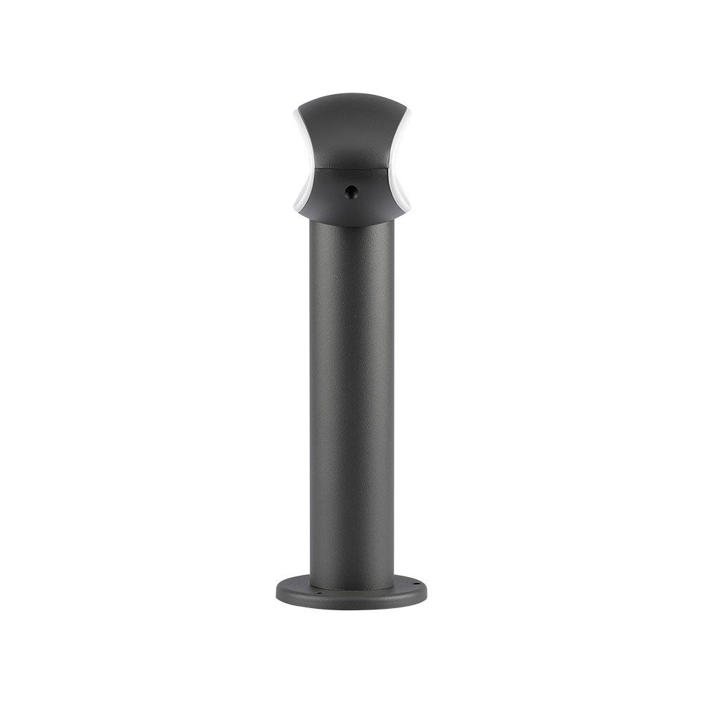 V-TAC Außen-Stehlampe, LED-Leuchtmittel fest verbaut, Neutralweiß, Stehleuchte LED Außenbereich Wegelampe Aluminium dunkelgrau IP54 H30cm