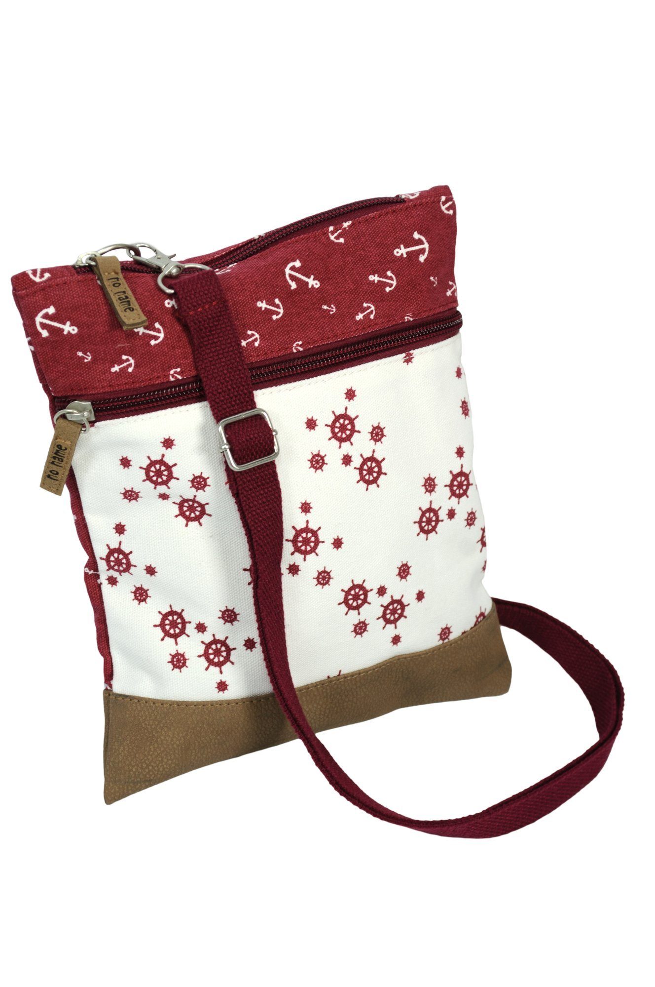 Beauty Thinxx Umhängetasche Crossbag Tasche Steuerrad & Anker (1-tlg), Hübsche kleine Tasche, ideal für Freizeitaktivitäten. Berry