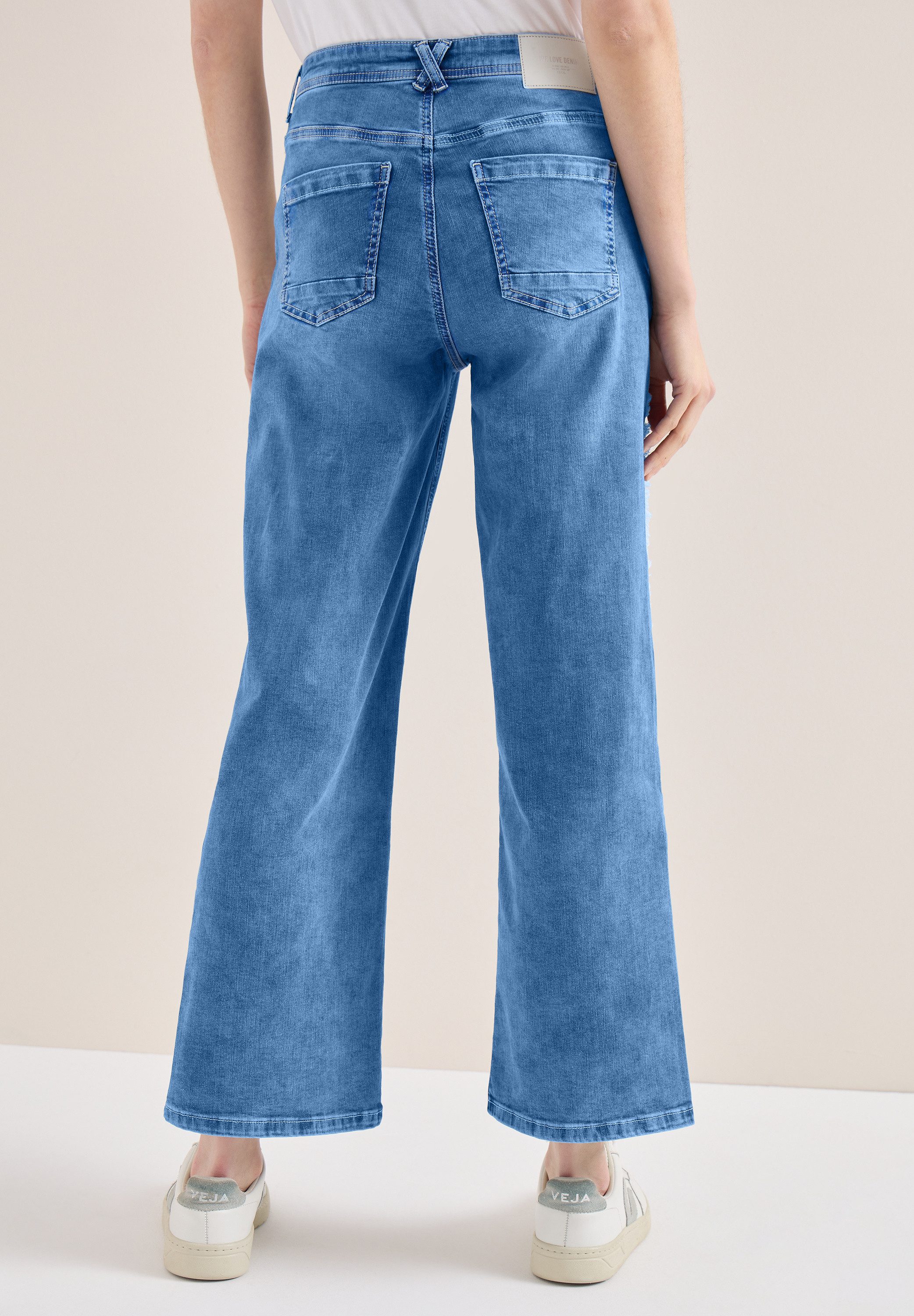 CECIL Slim-fit-Jeans High Waist