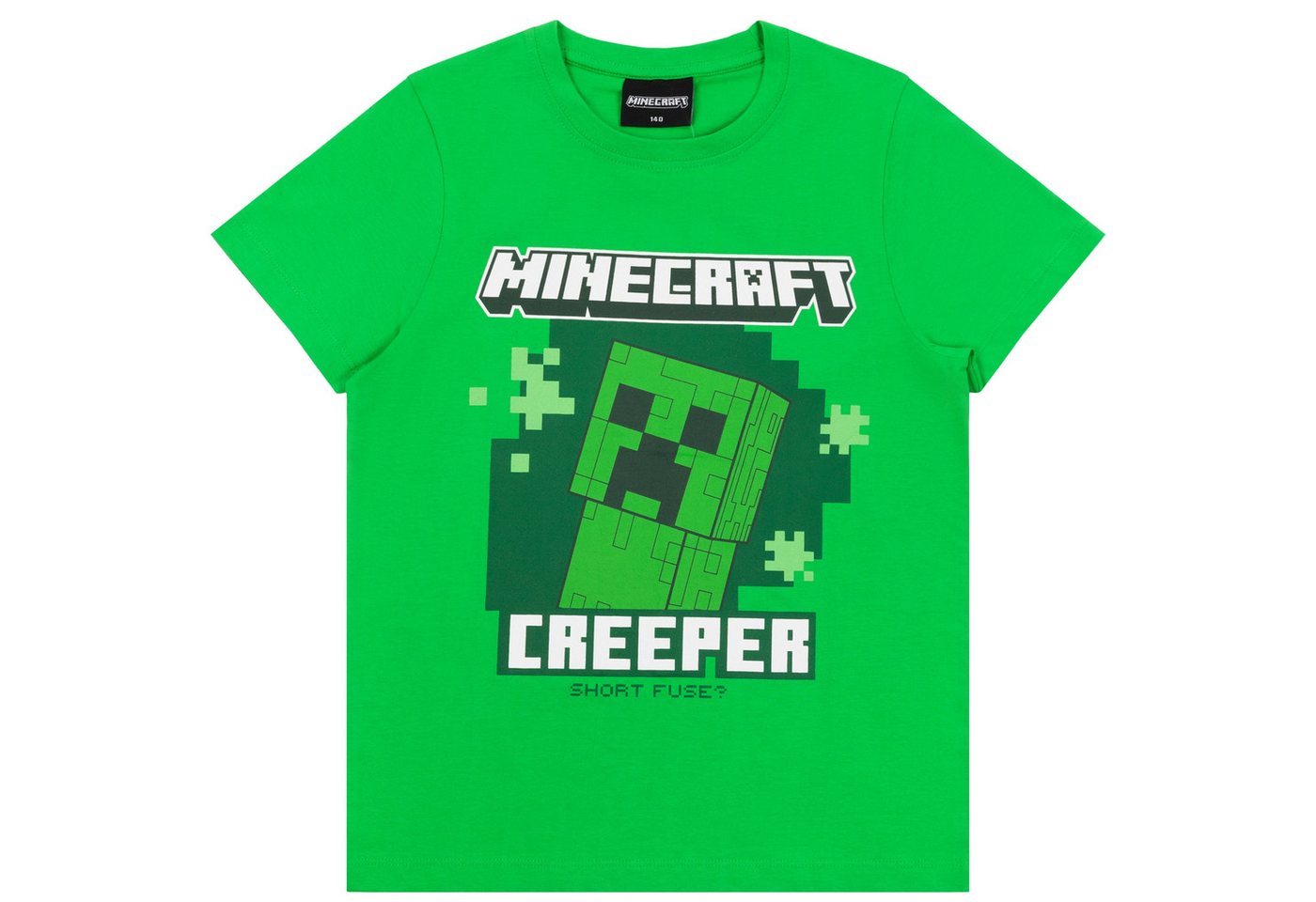 Minecraft T-Shirt Minecraft Jungen T-Shirt Creeper Creeper Design