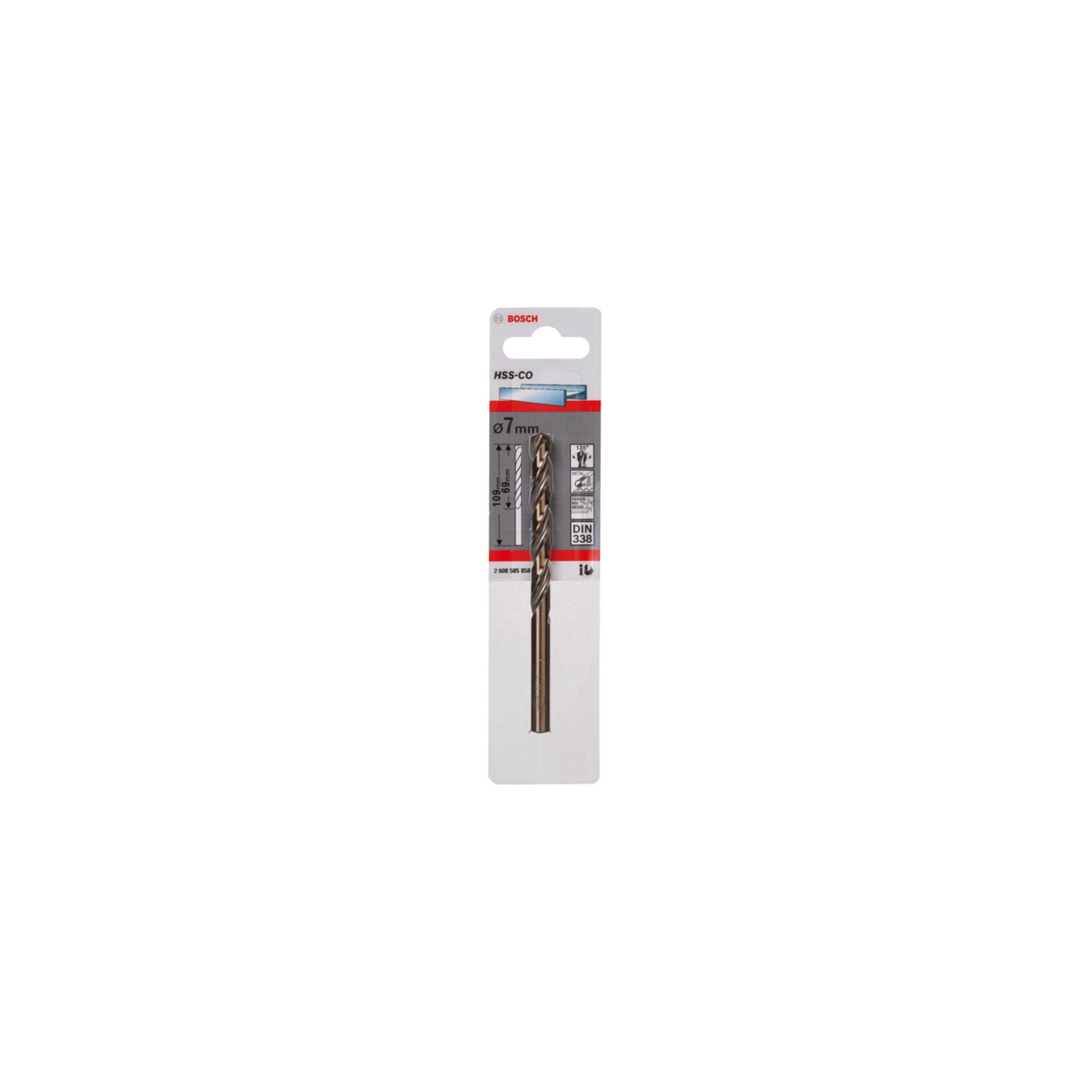 Bosch Professional Metallbohrer Bosch Metallbohrer HSS-Co DIN 338 7 x 69 x 109 mm