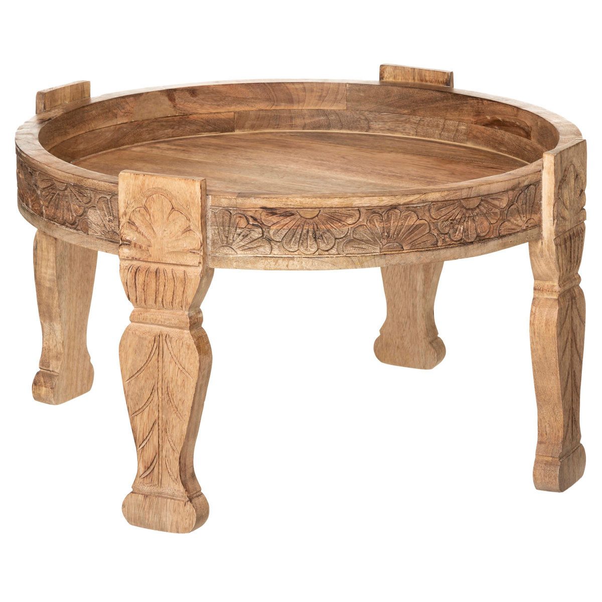 Atmosphera Créateur d'intérieur Beistelltisch Kaffeetisch aus Holz, Ø 74 cm (funktional), keine