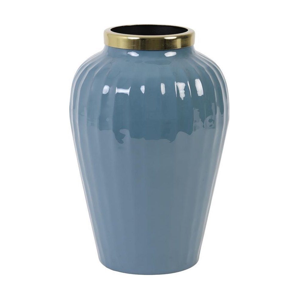 Dekovase Dekovase Vase ZUNYI von Light & Living Blumenvase Tischvase Blau 30 cm