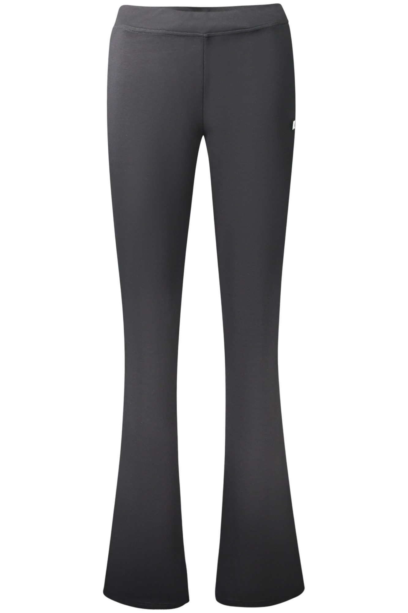 K-WAY 5-Pocket-Hose Damenhose Schwarz mit Elastischem Bund und Logo-Applikation