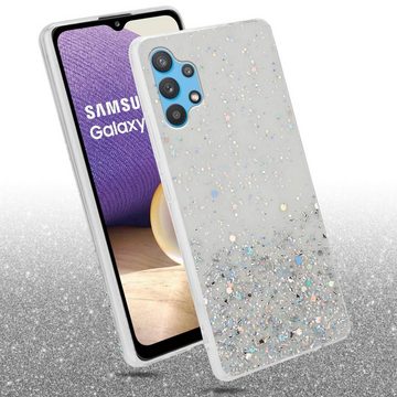 Cadorabo Handyhülle Samsung Galaxy A32 5G Samsung Galaxy A32 5G, Flexible TPU Silikon Handy Schutzhülle - Hülle - mit Glitzer