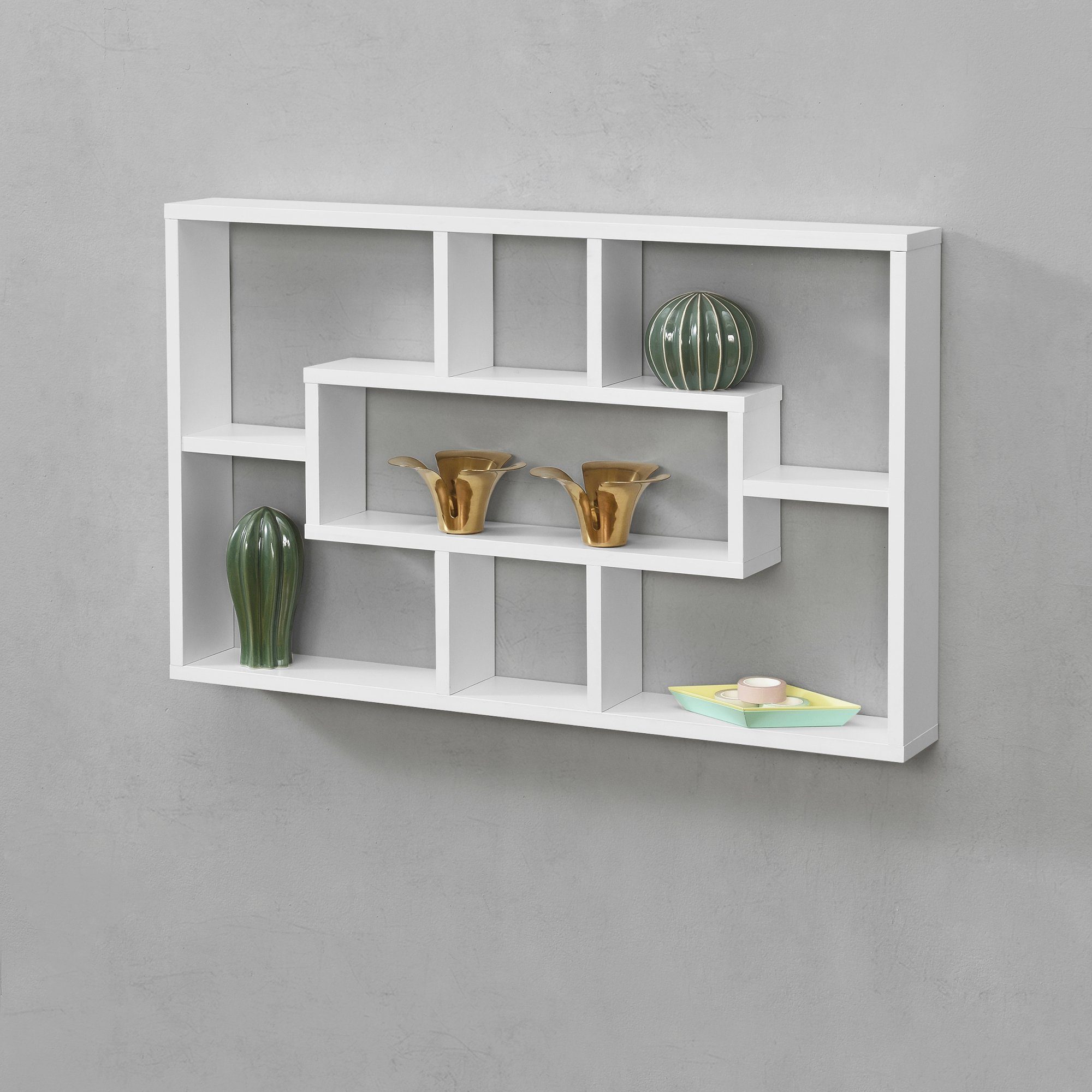 en.casa Wandregal, Qinngua Bücherregal 77x10x48cm mit günstig online kaufen