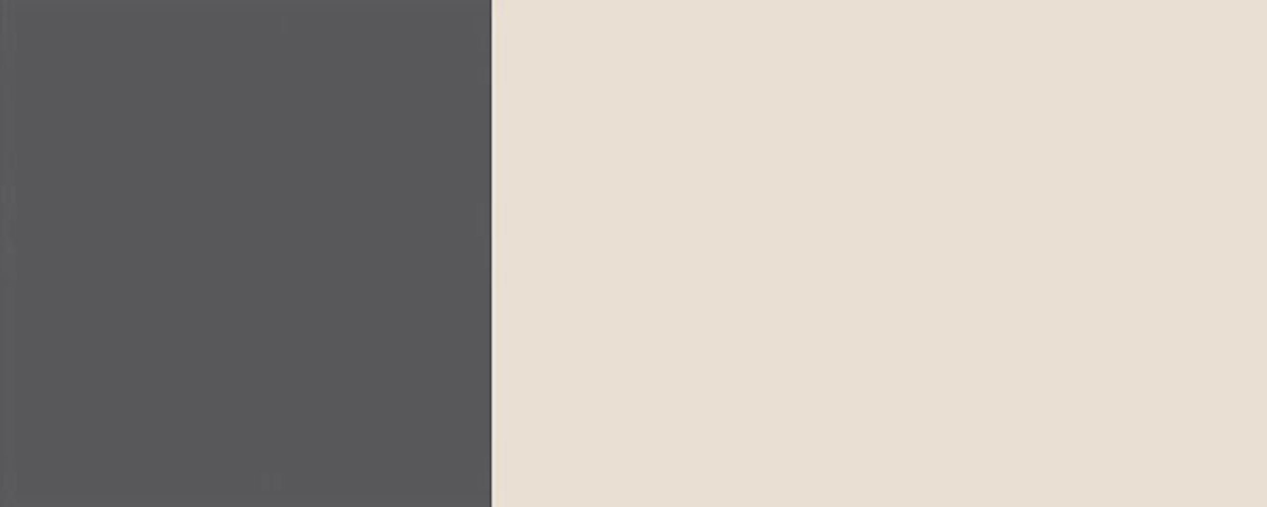 (Teilauszug) 9001 und Tivoli Schubladen 3 matt wählbar RAL (Tivoli) cremeweiß mit Front- Unterschrank Feldmann-Wohnen 90cm Korpusfarbe